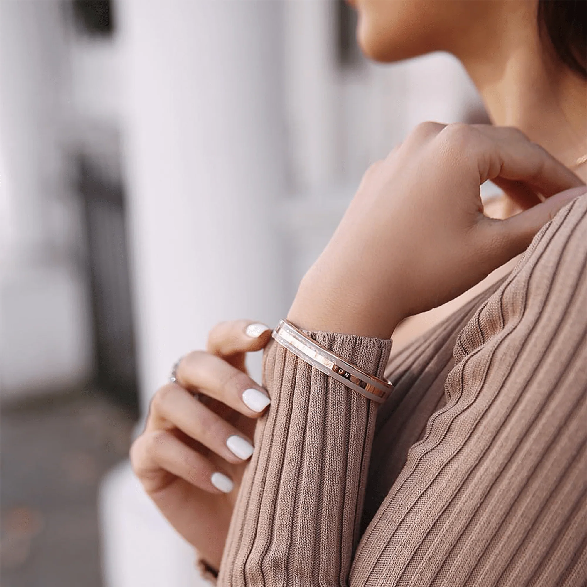 Emalie Bracelet Desert Sand Rose Gold - Image 2