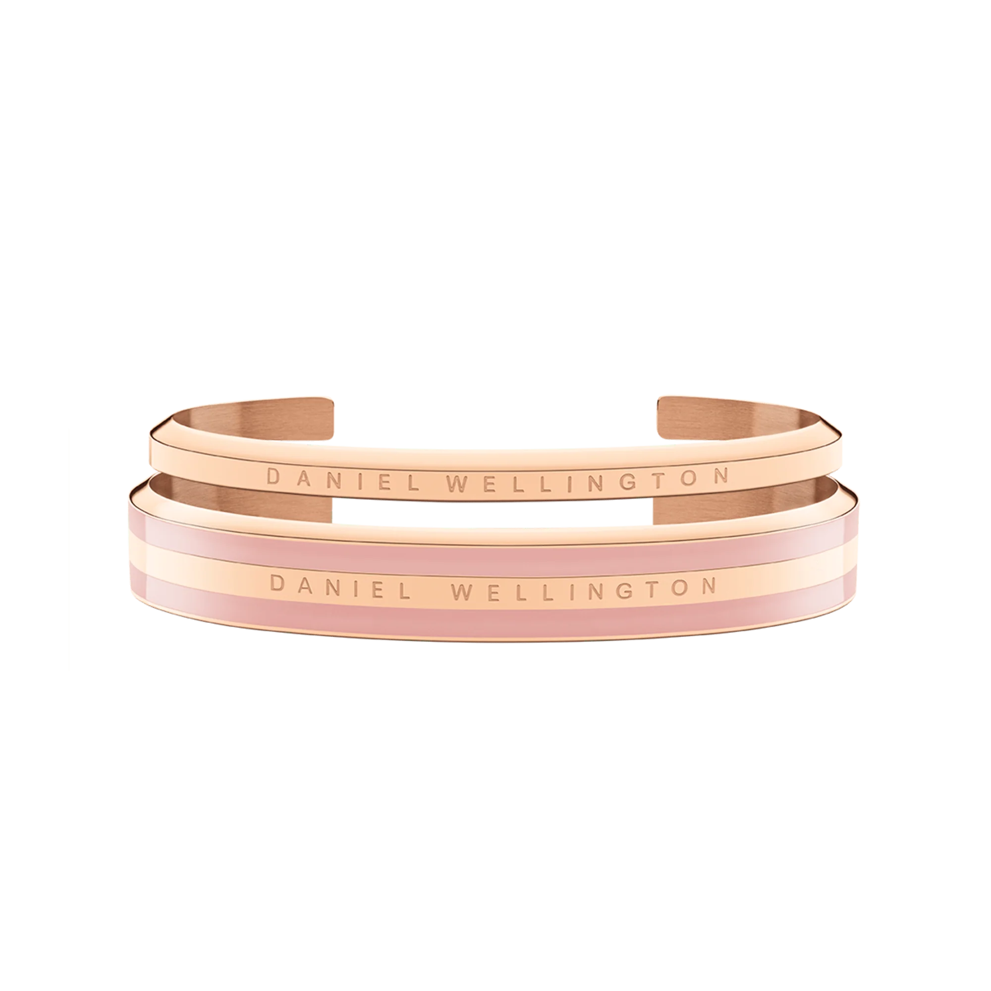 Emalie Bracelet Dusty Rose + Classic Bracelet Rose Gold