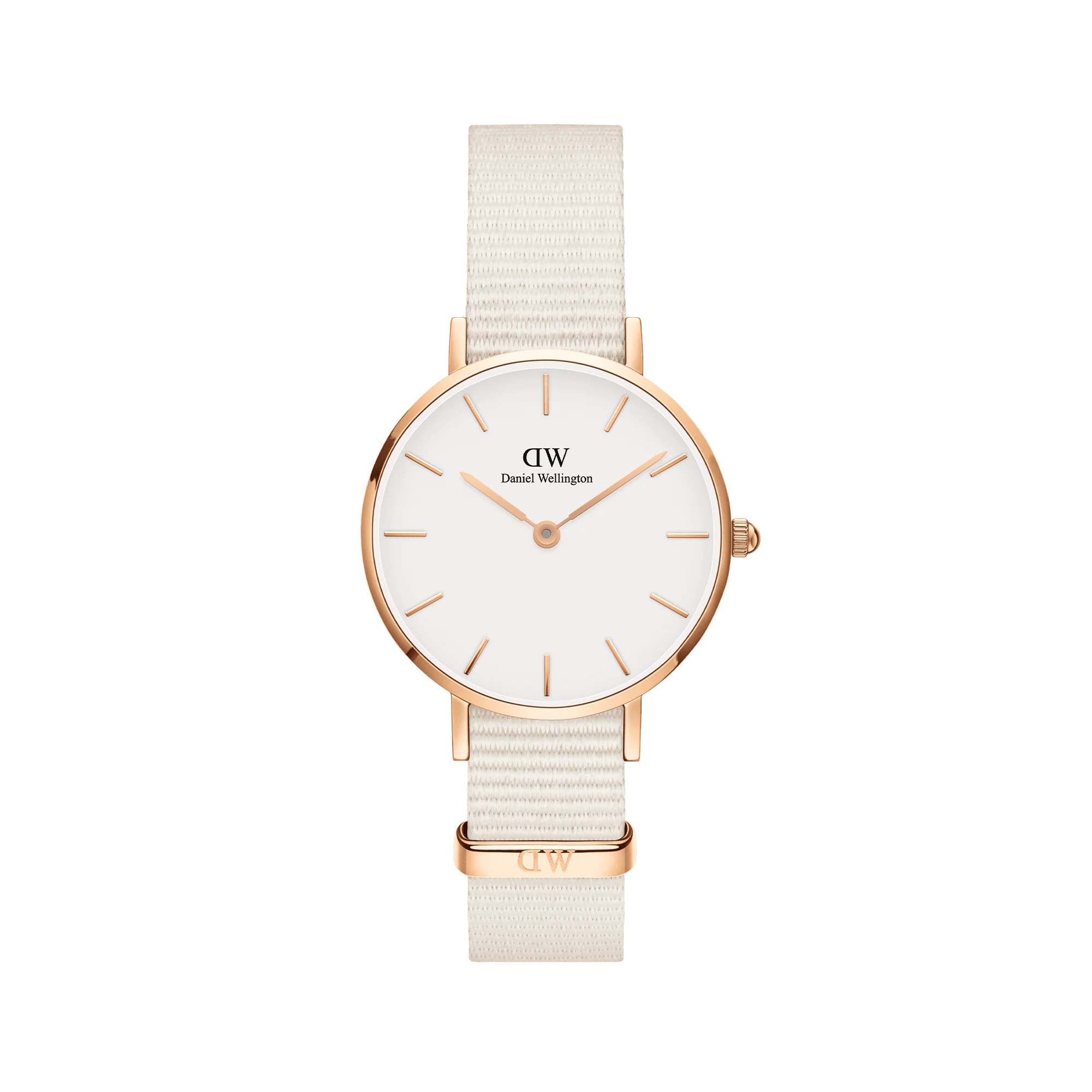 Federica Scagnetti x DW: Petite Chalk Nato Rose Gold