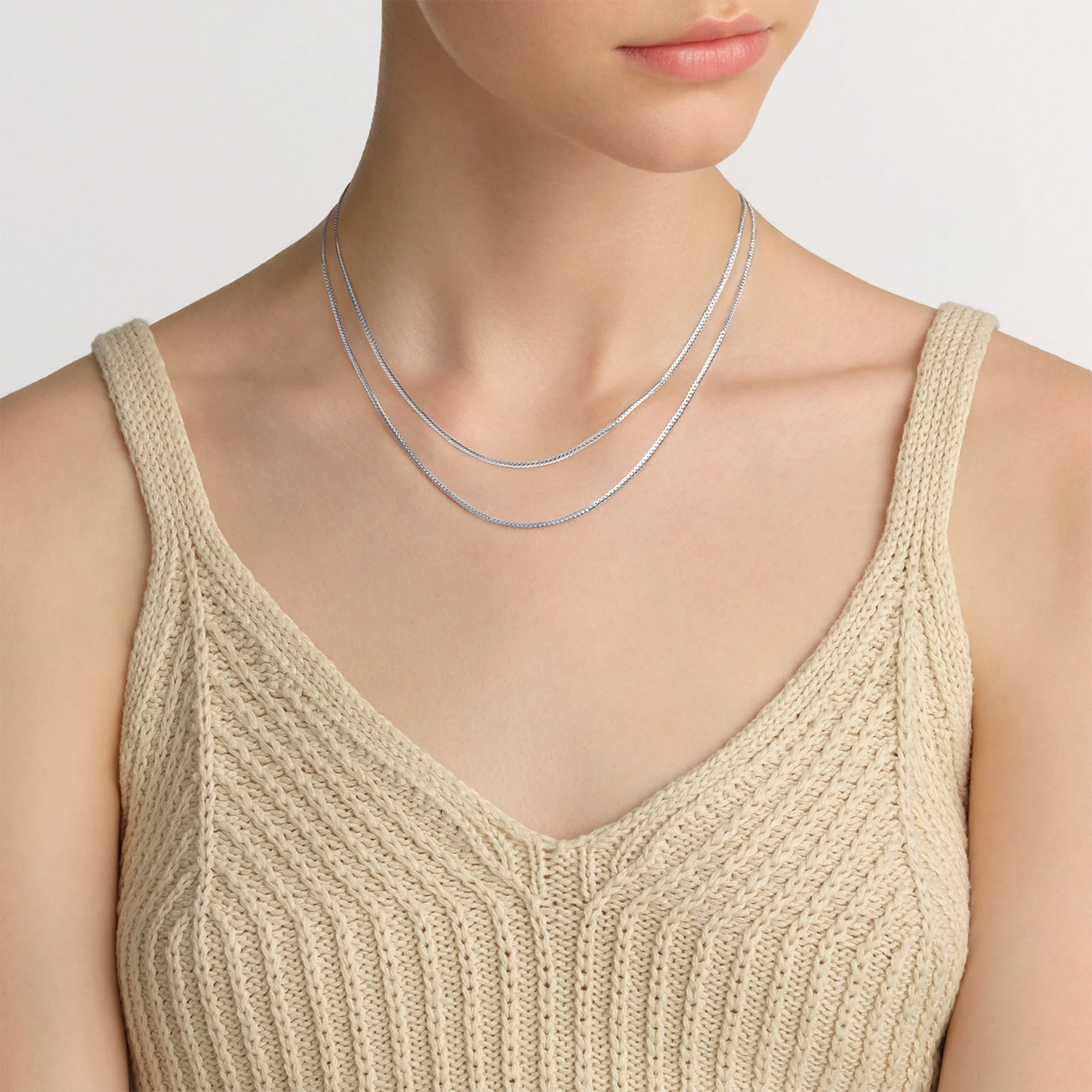 Flat Chain Necklace S - Image 2