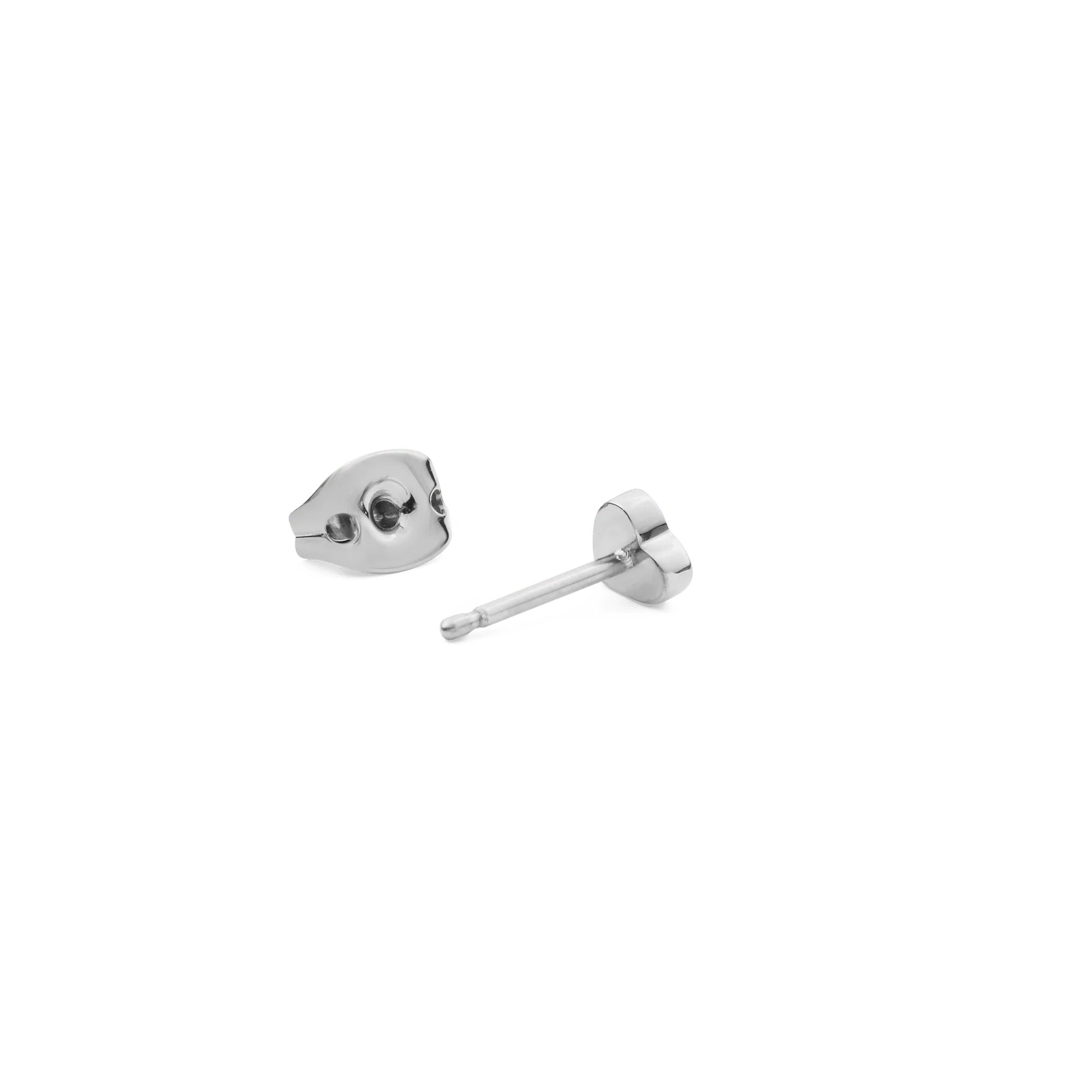 Heart Stud Silver - Image 4
