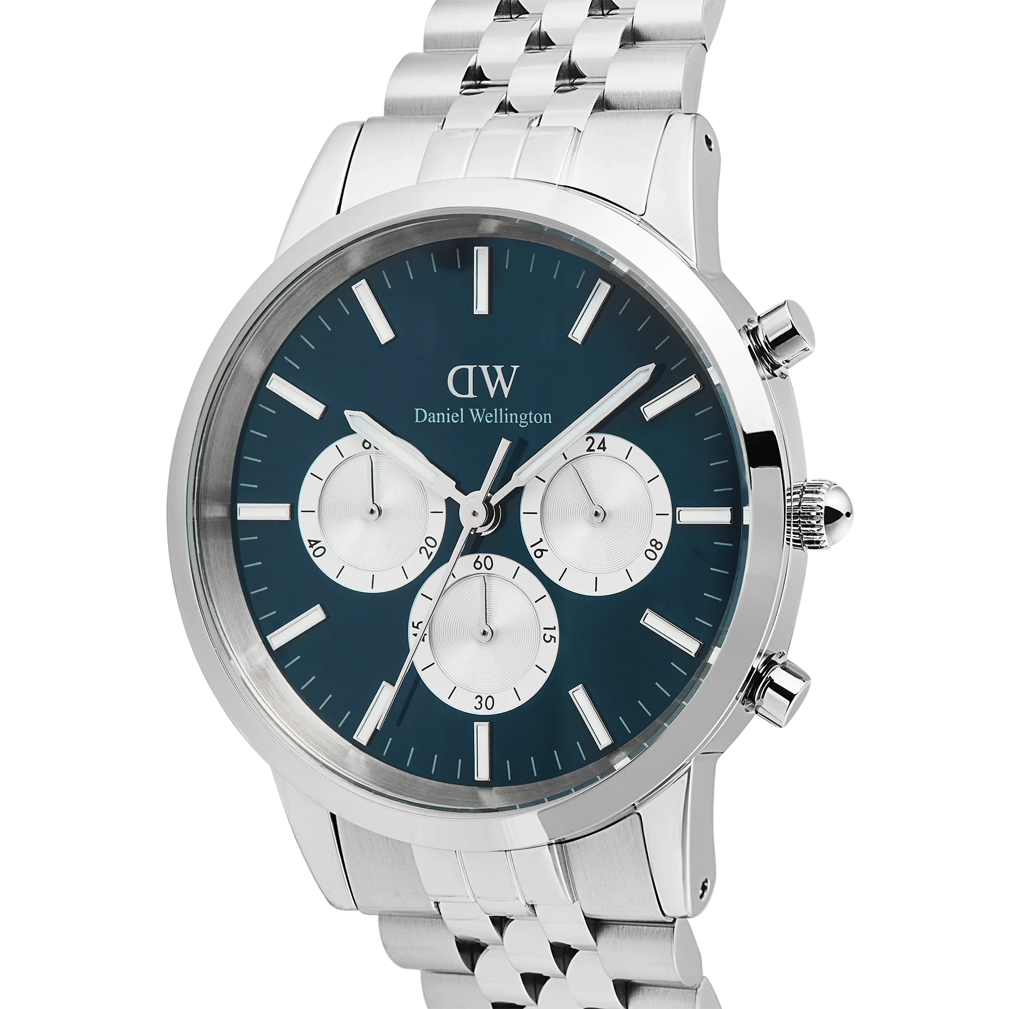 Iconic Chronograph Arch 5-Link Arctic Panda Silver - Image 5