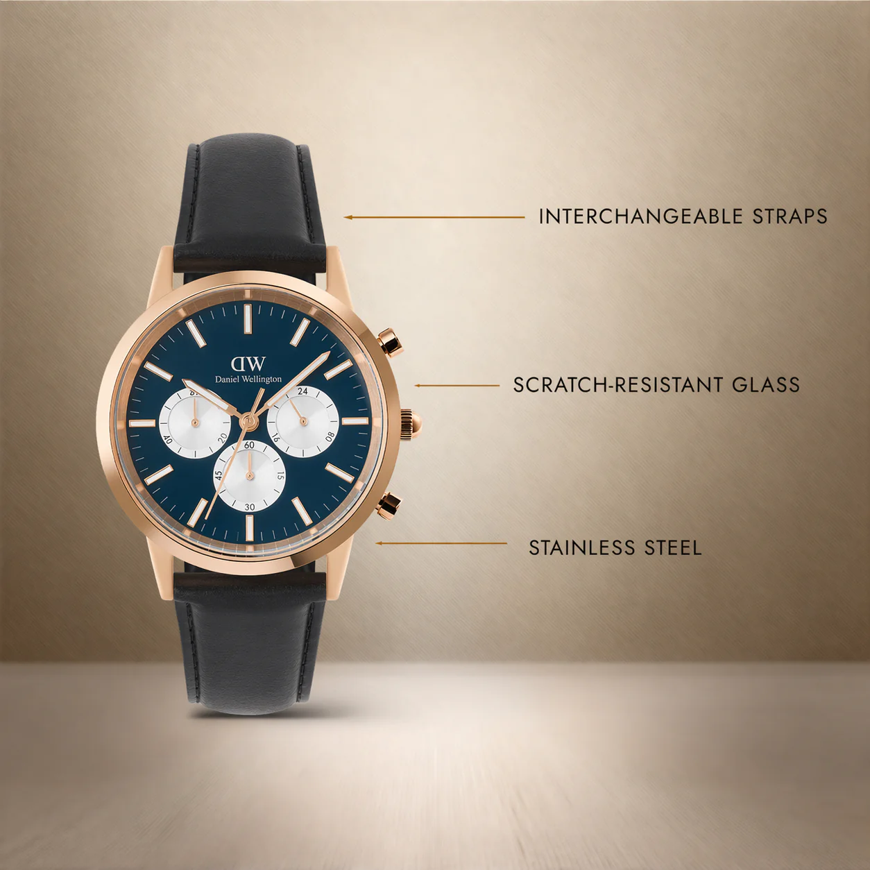 Iconic Chronograph Sheffield Arctic Panda Rose Gold - Image 3