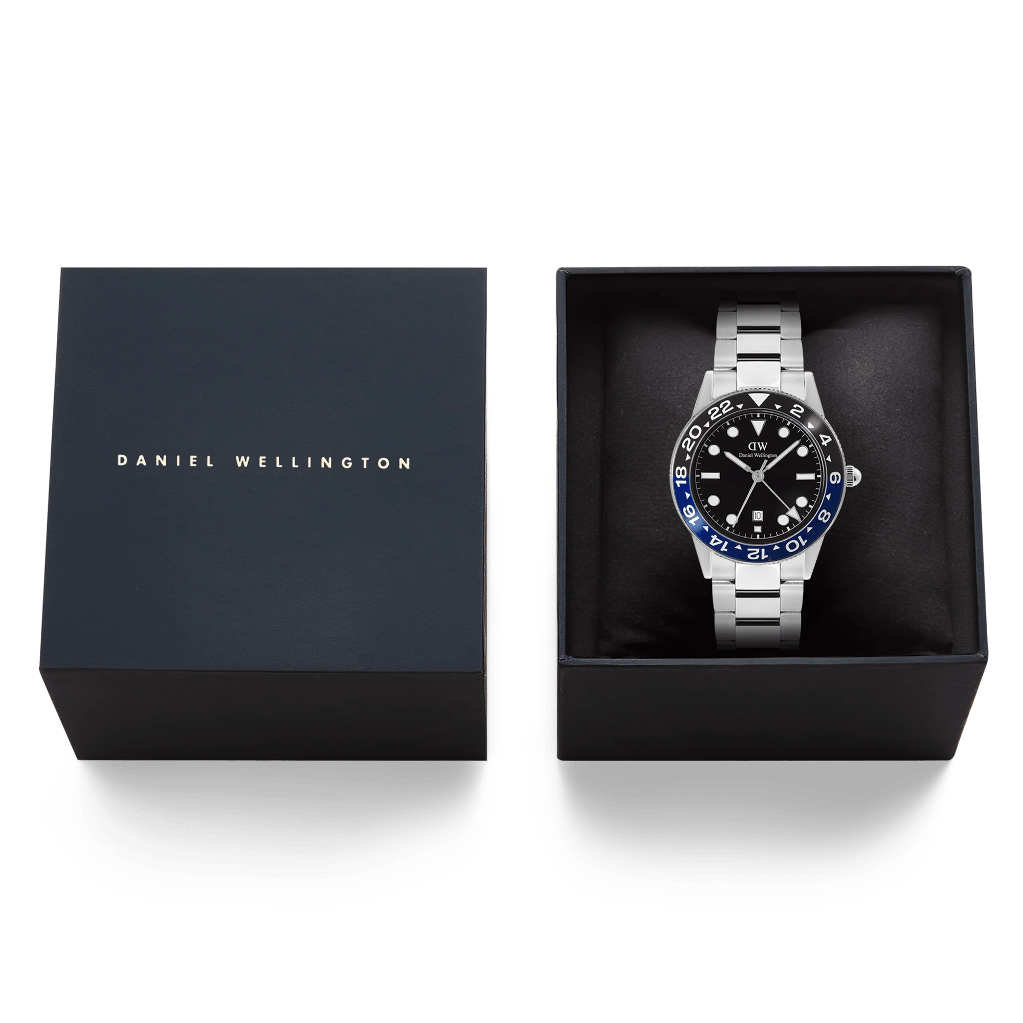 Iconic GMT Link Black Blue Ceramic Bezel Silver - Image 6