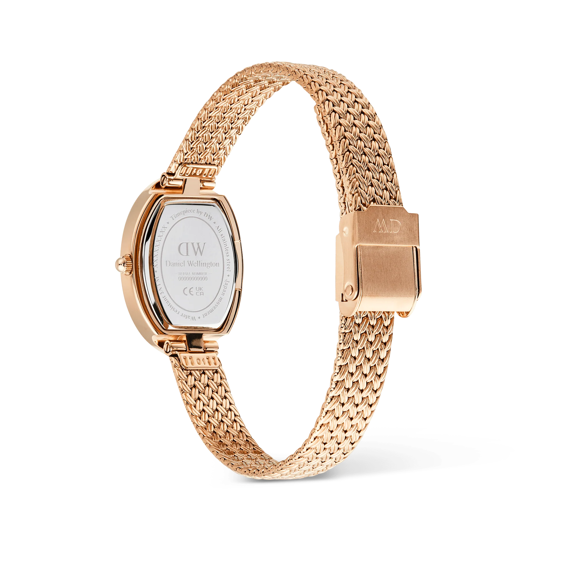 Juliette Braided Mesh White Sunray Rose Gold - Image 5
