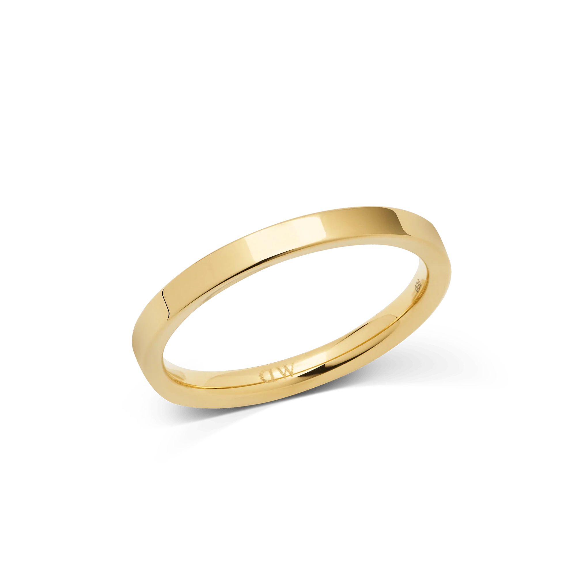 Line Ring Polished Gold 2.5mm