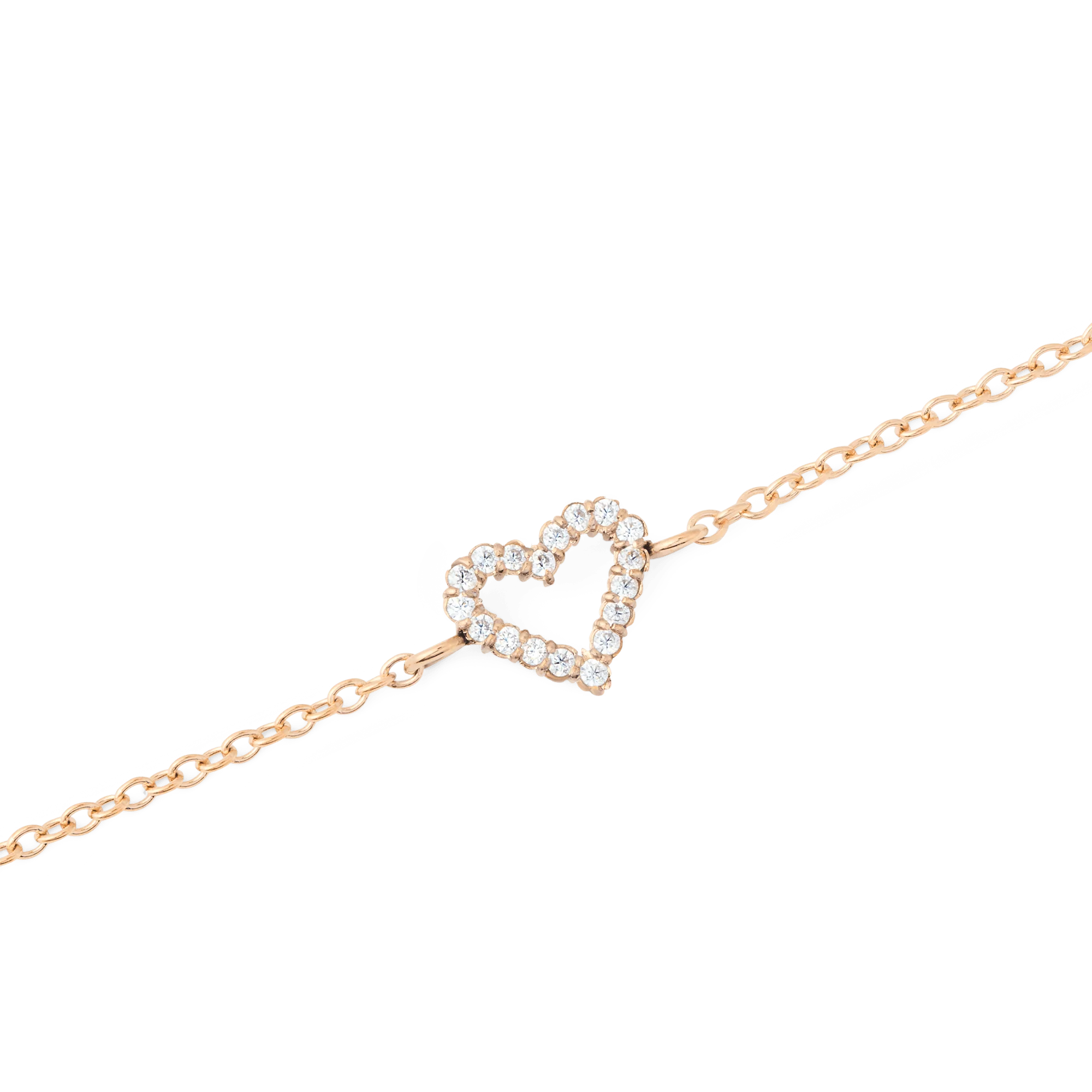 Mirelle Heart Bracelet Rose Gold - Image 3