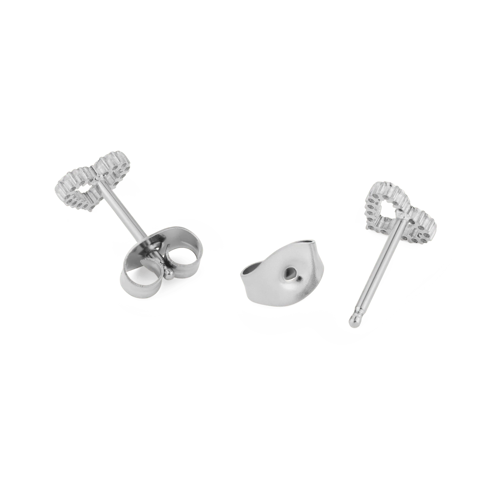Mirelle Heart Earrings Silver - Image 4