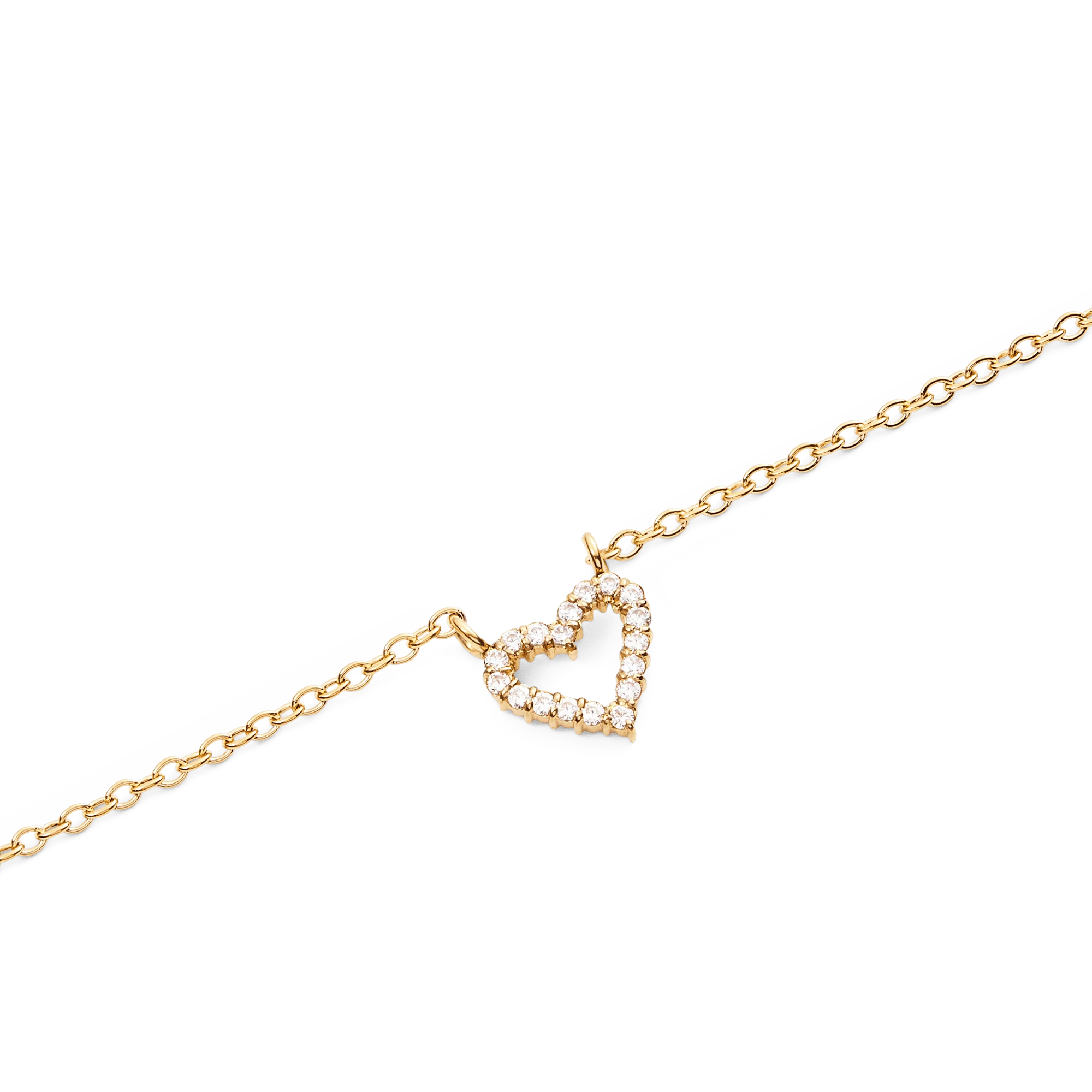 Mirelle Heart Necklace Gold