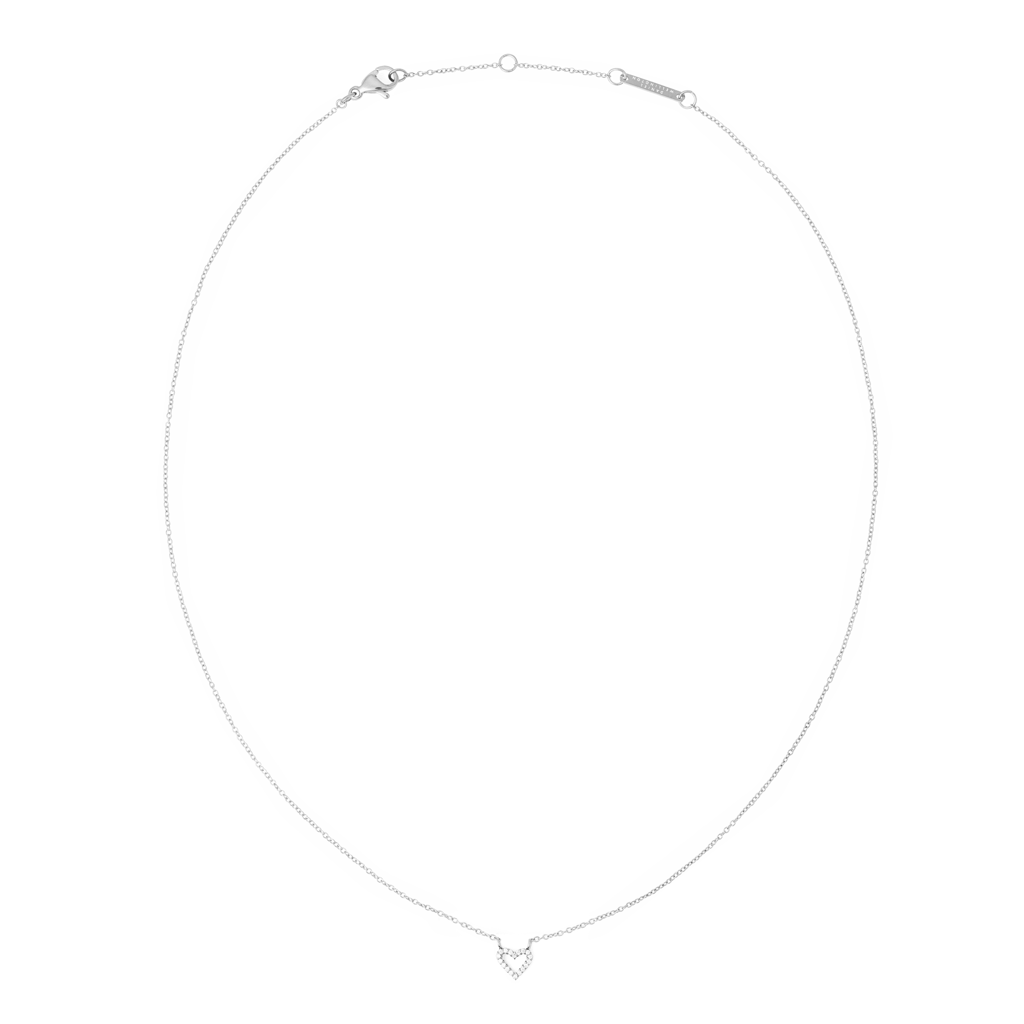 Mirelle Heart Necklace Silver - Image 3