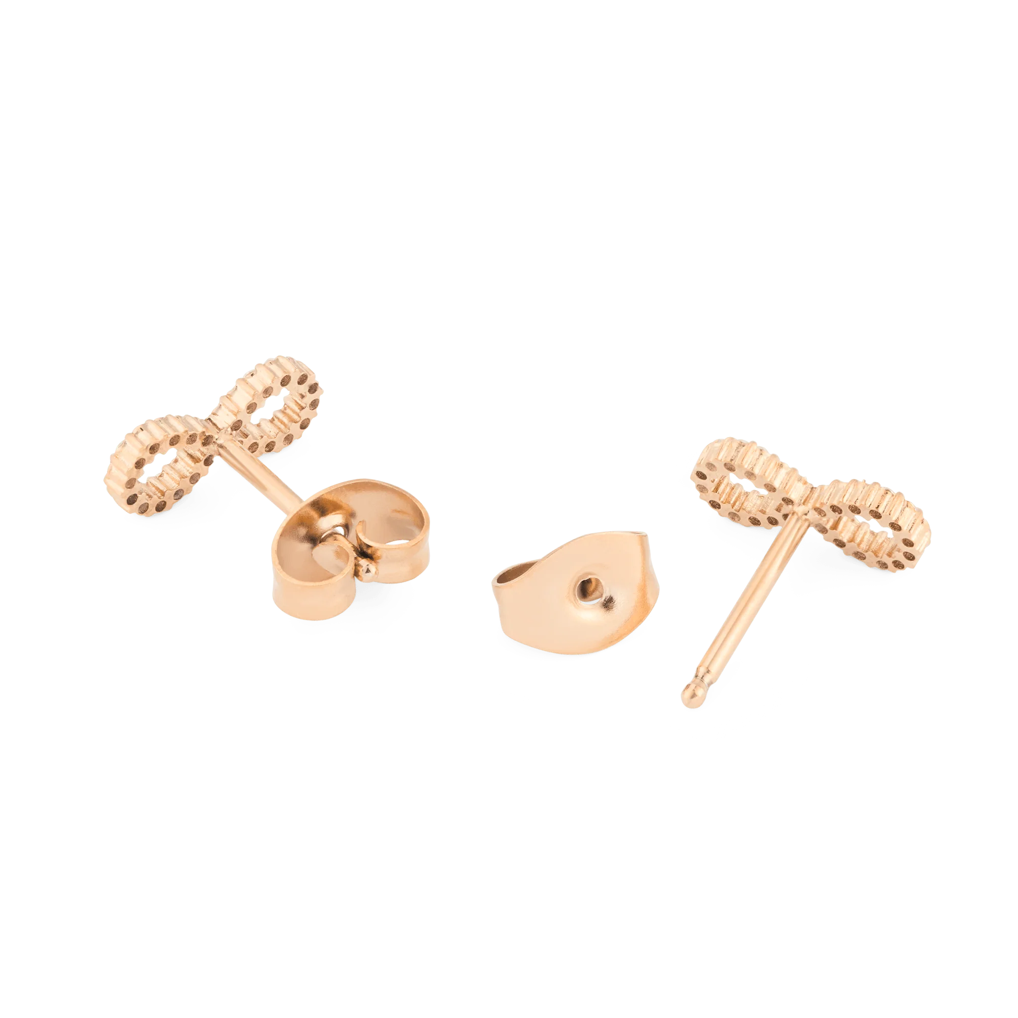 Mirelle Infinity Earrings Rose Gold - Image 4