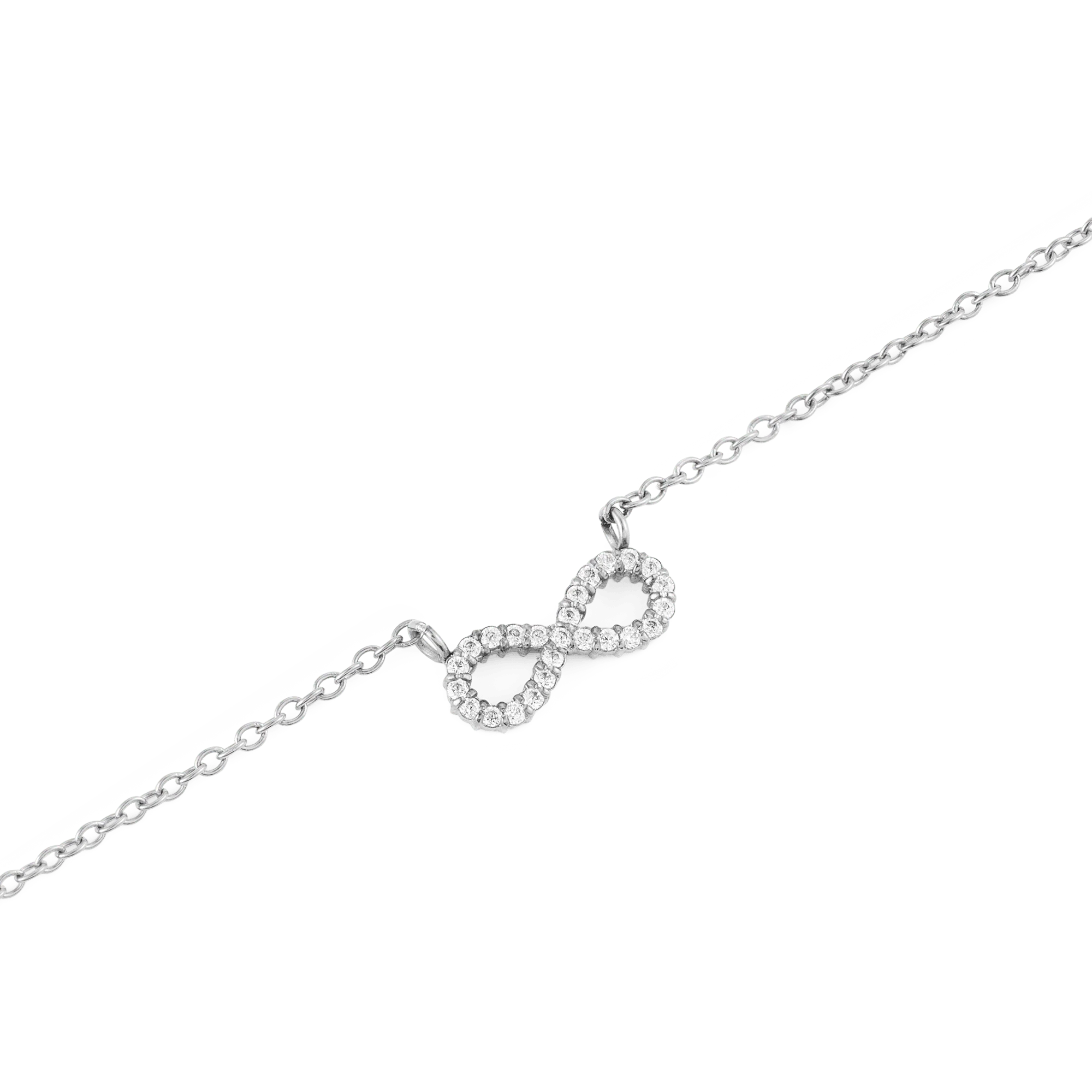 Mirelle Infinity Necklace Silver