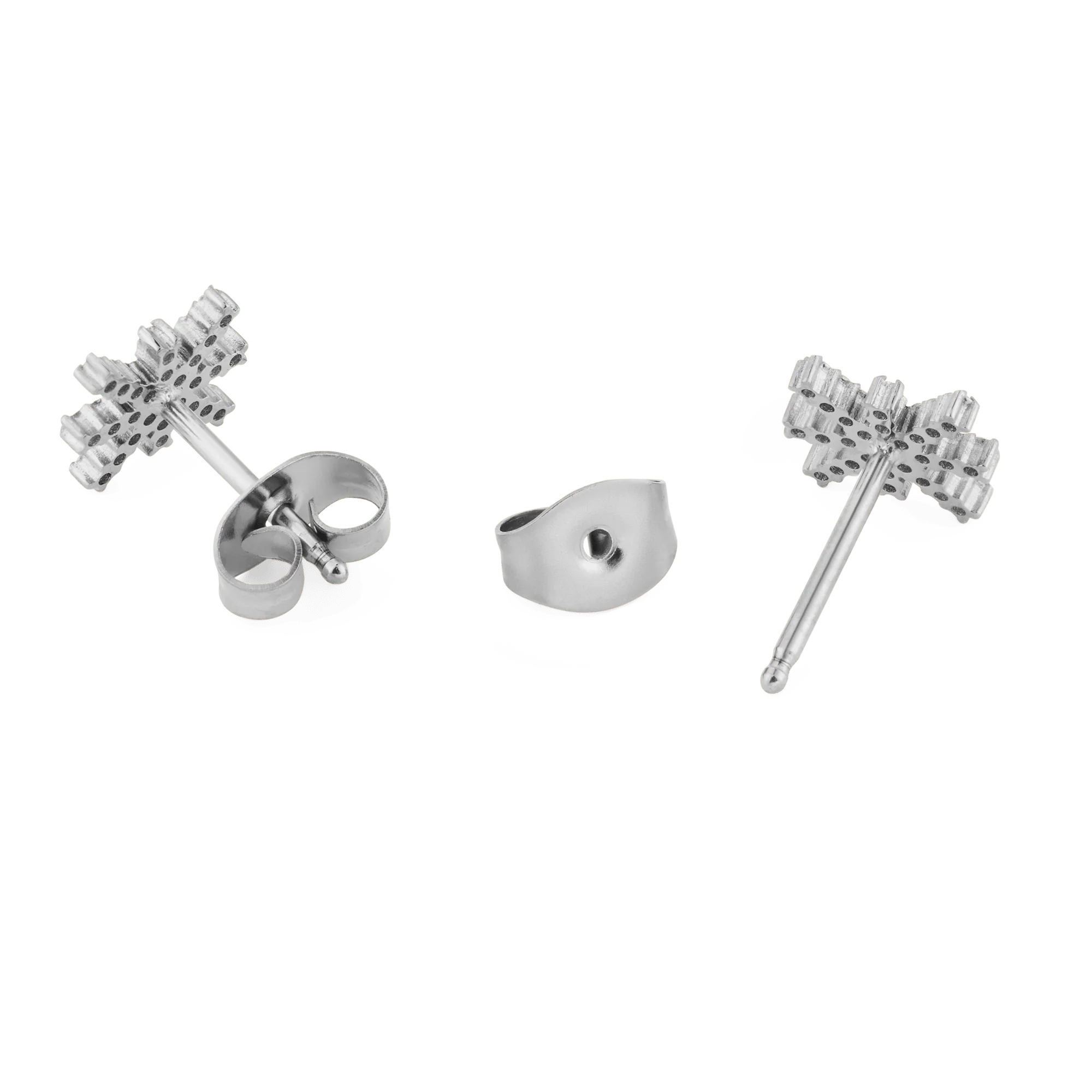 Mirelle Star Earrings Silver - Image 4