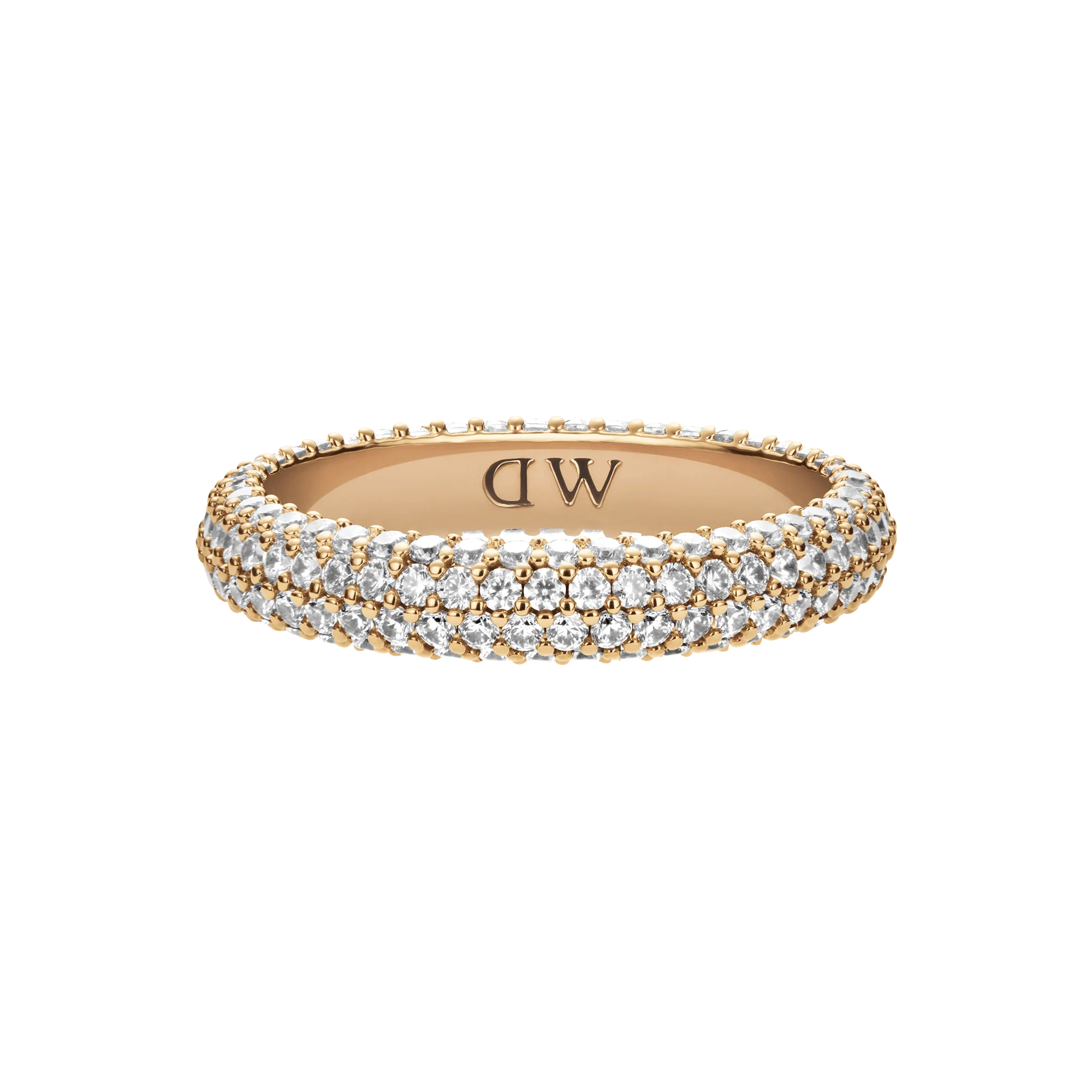 Pavé Crystal Ring Gold - Image 3