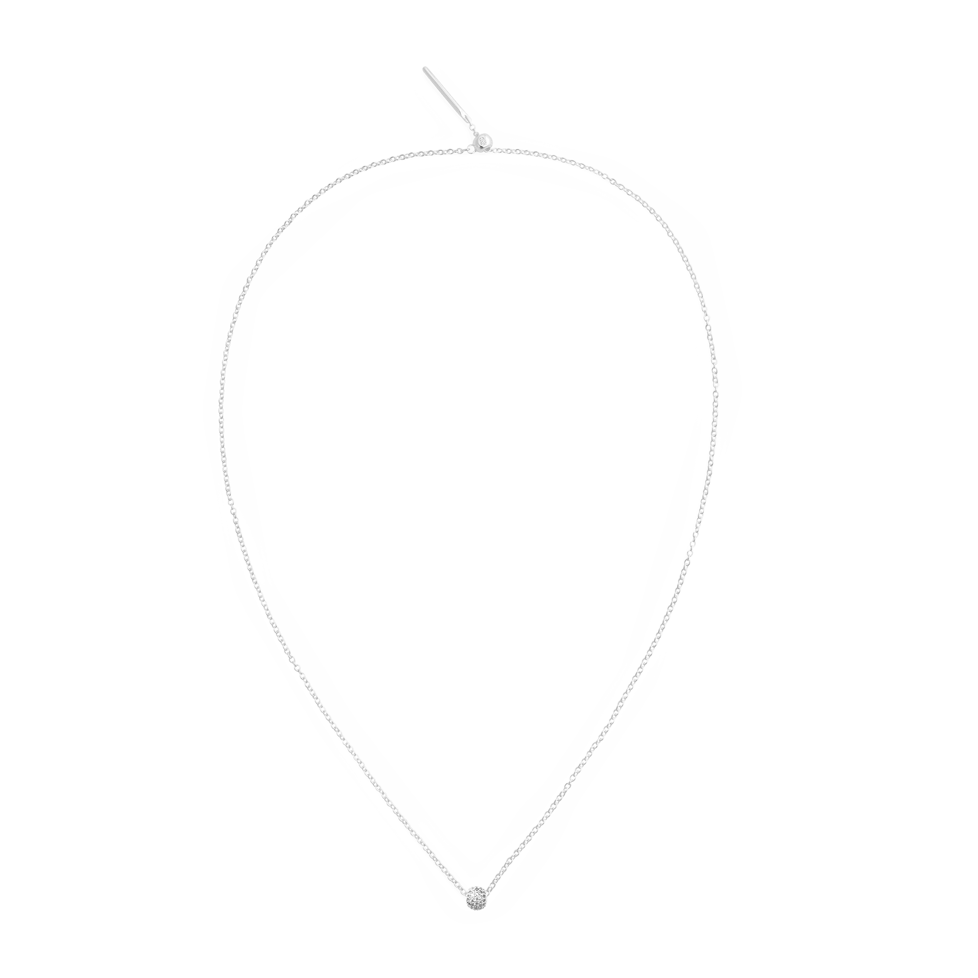 Pavé Orb White Crystal Charm - Image 4