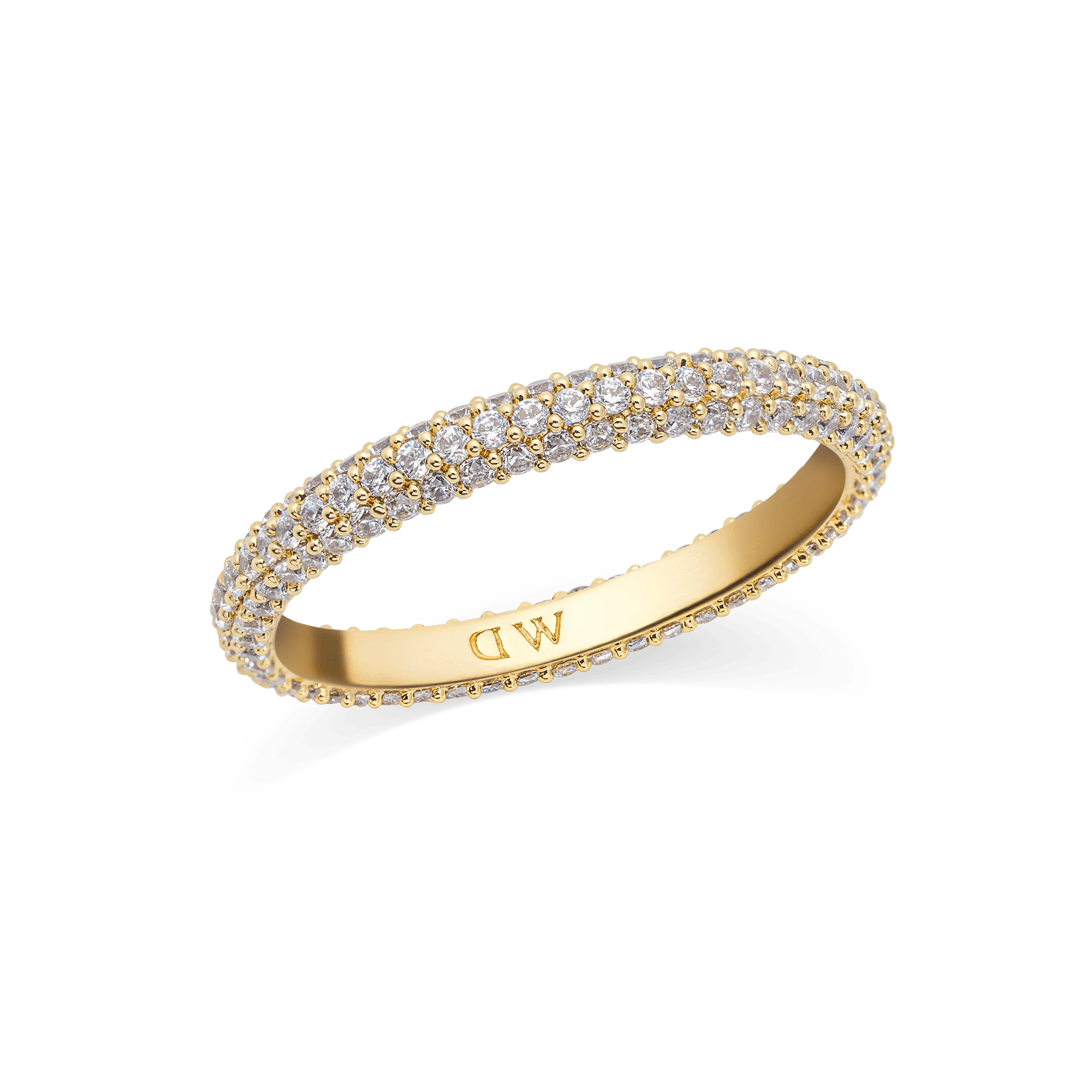 Pavé Ring Gold 3 mm