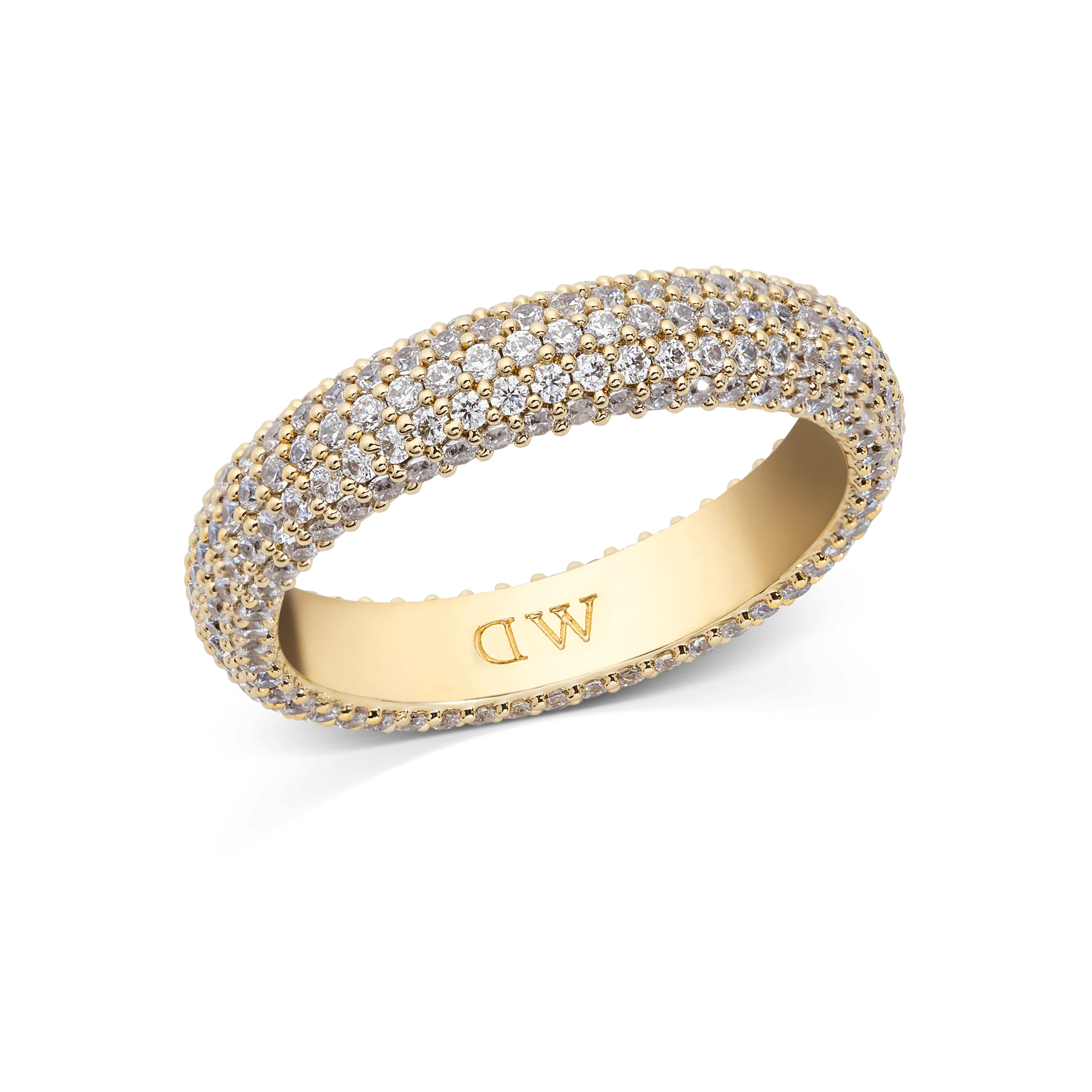 Pavé Ring Gold 5 mm