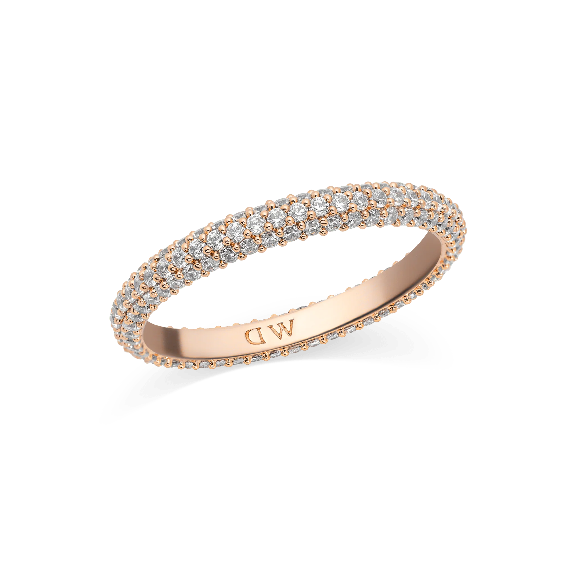 Pavé Ring Rose Gold 3 mm