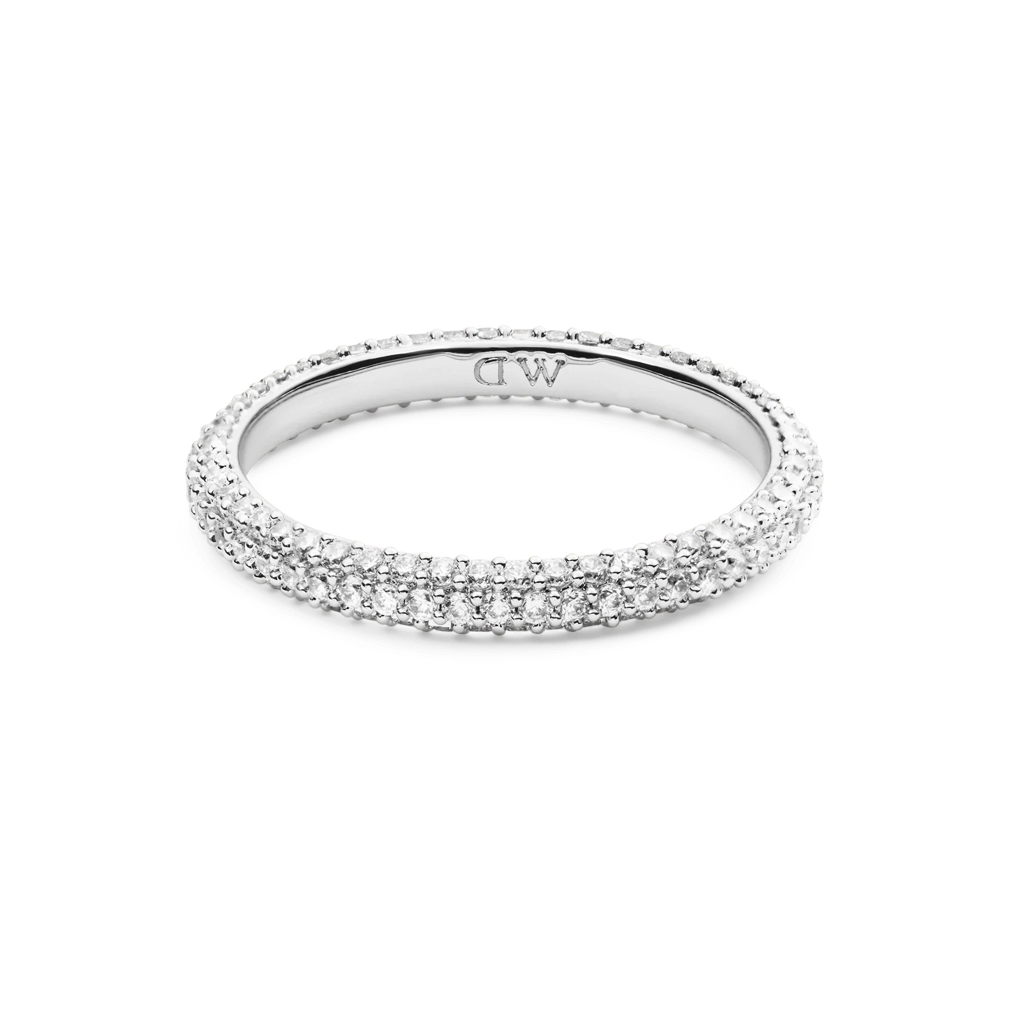 Pavé Ring Silver 3 mm - Image 3