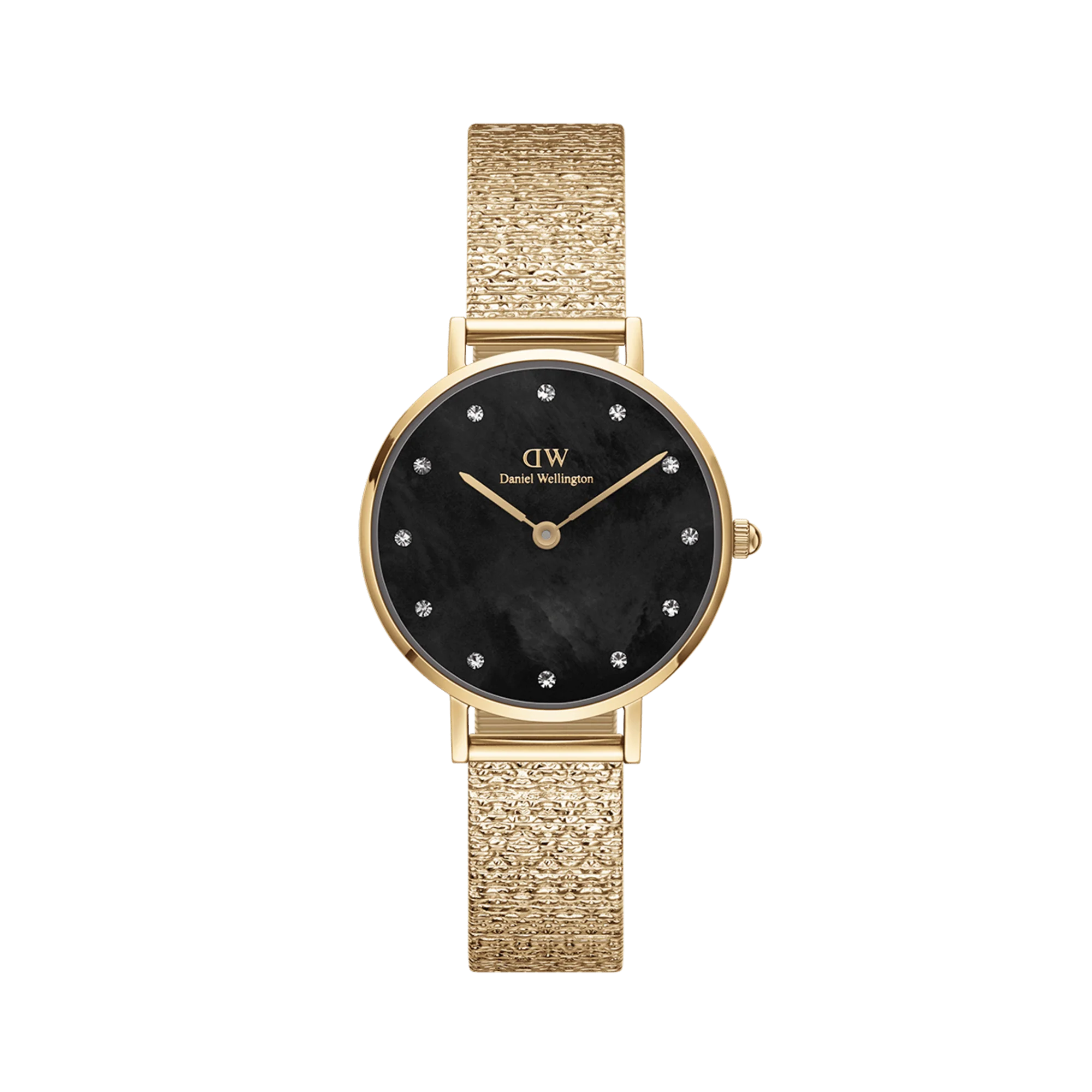 Petite Lumine Pressed Piano Black MoP Gold