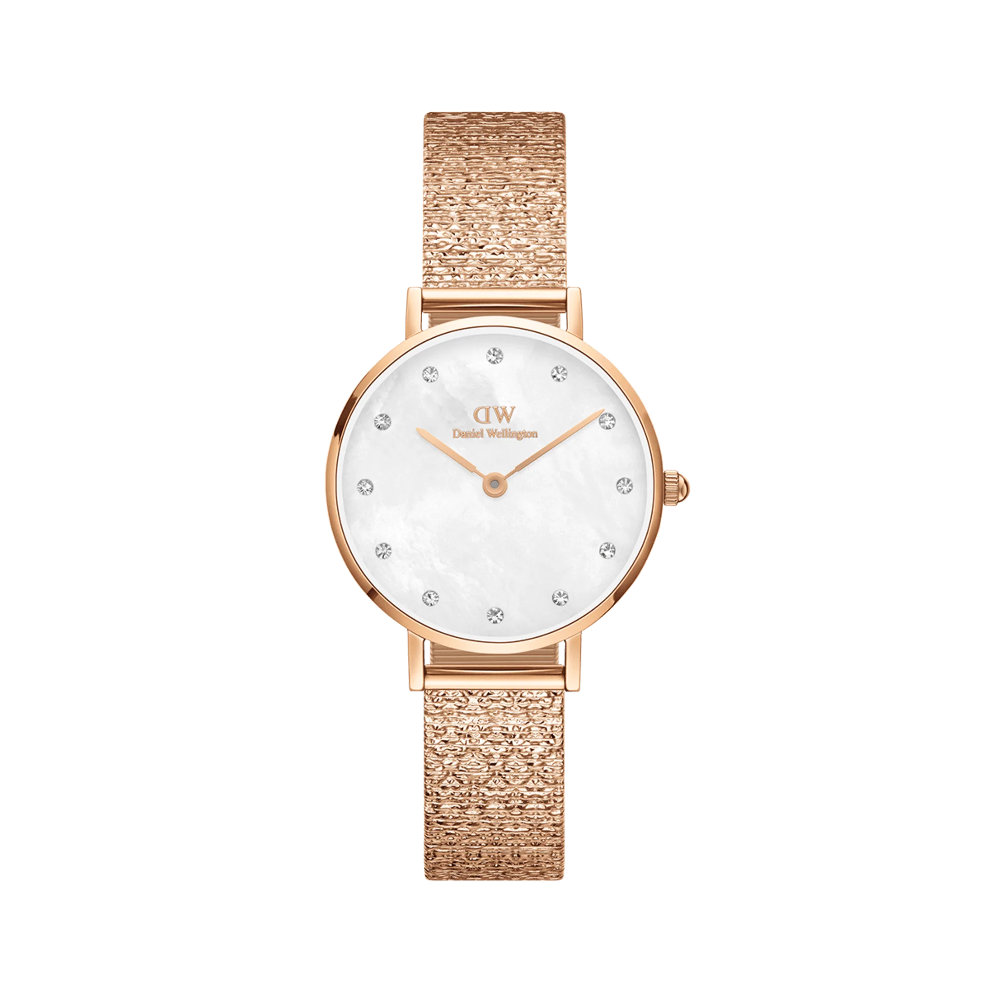Petite Lumine Pressed Piano White MoP Rose Gold