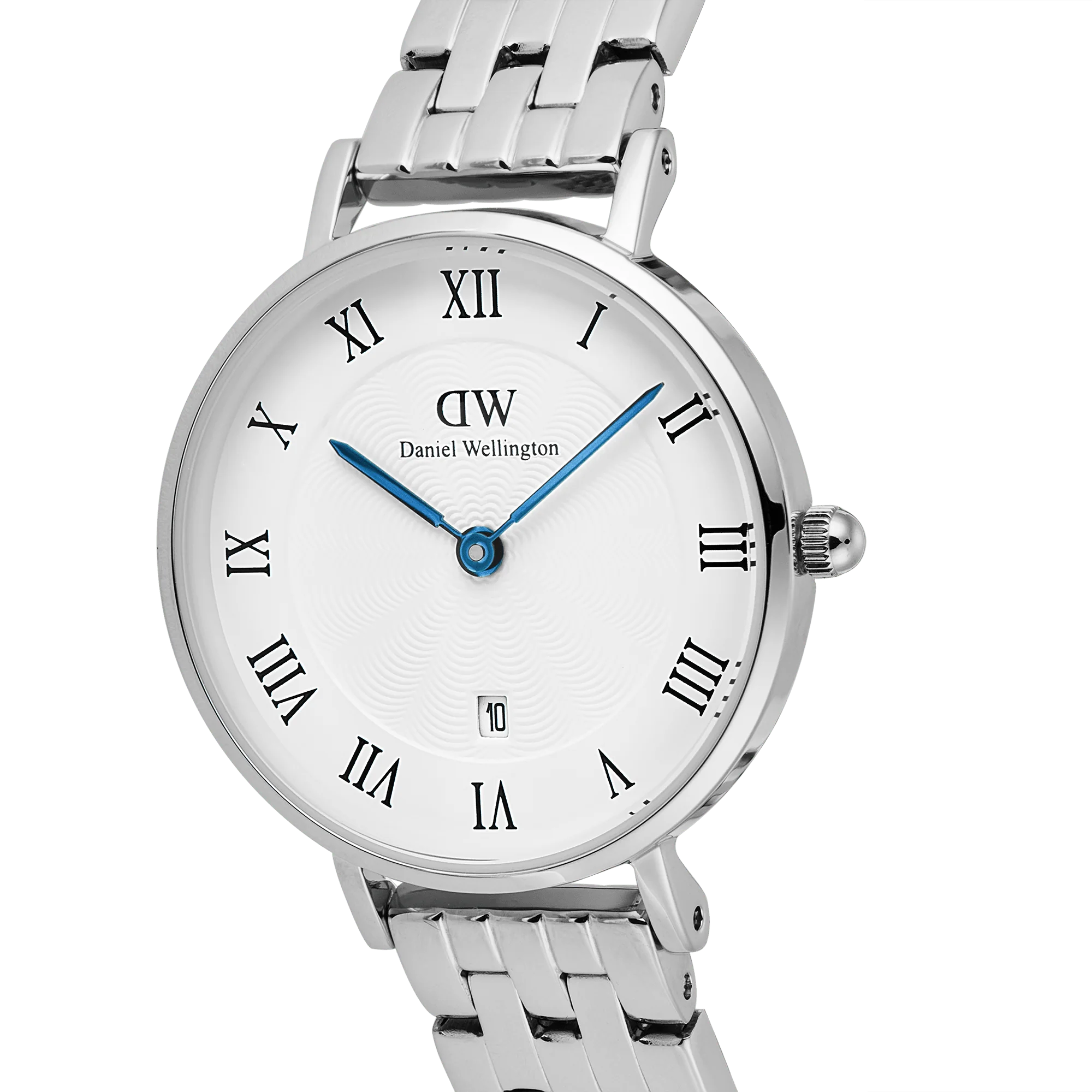 Petite Roman Numerals Date 5-link Silver - Image 4