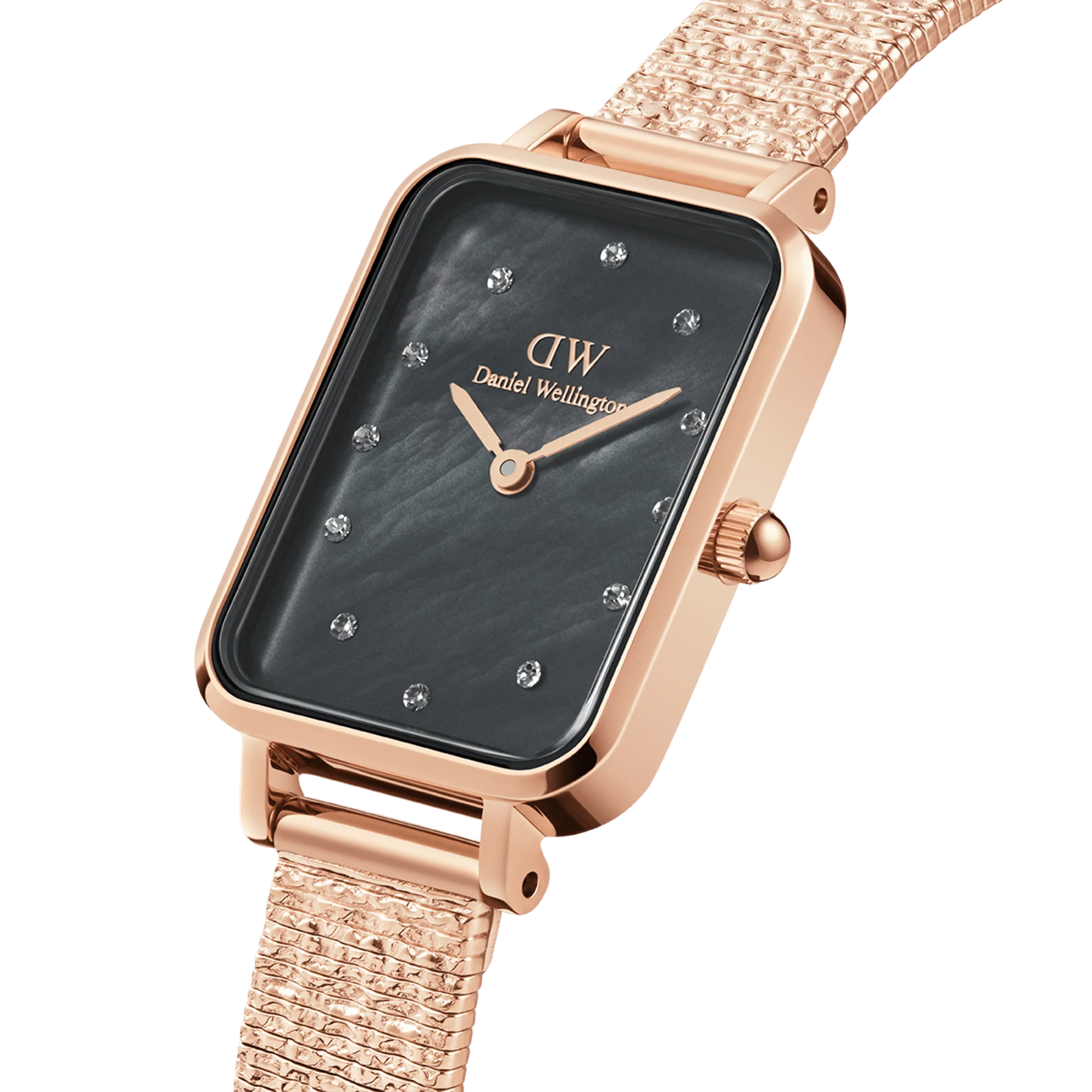 Quadro Lumine Pressed Piano Black MoP Rose Gold - Image 2