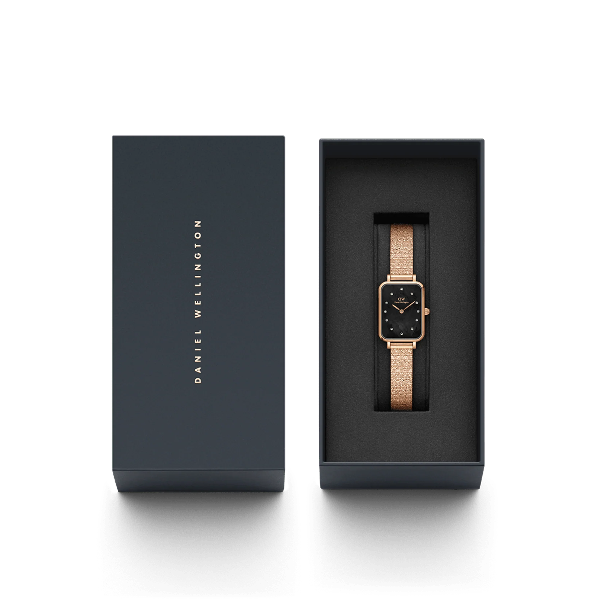 Quadro Lumine Pressed Piano Black MoP Rose Gold - Image 4