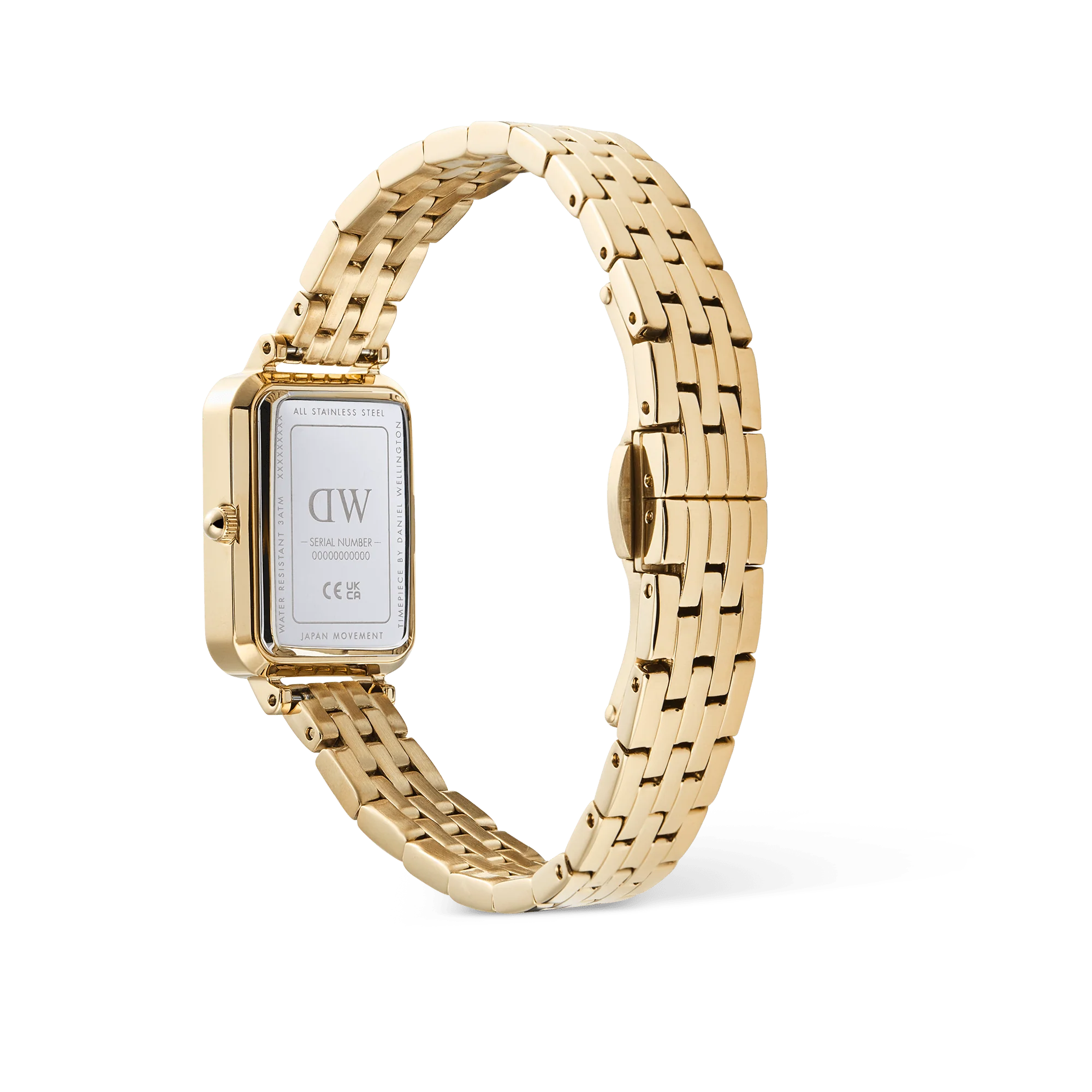 Quadro Roman Numerals Date 5-link Gold - Image 5