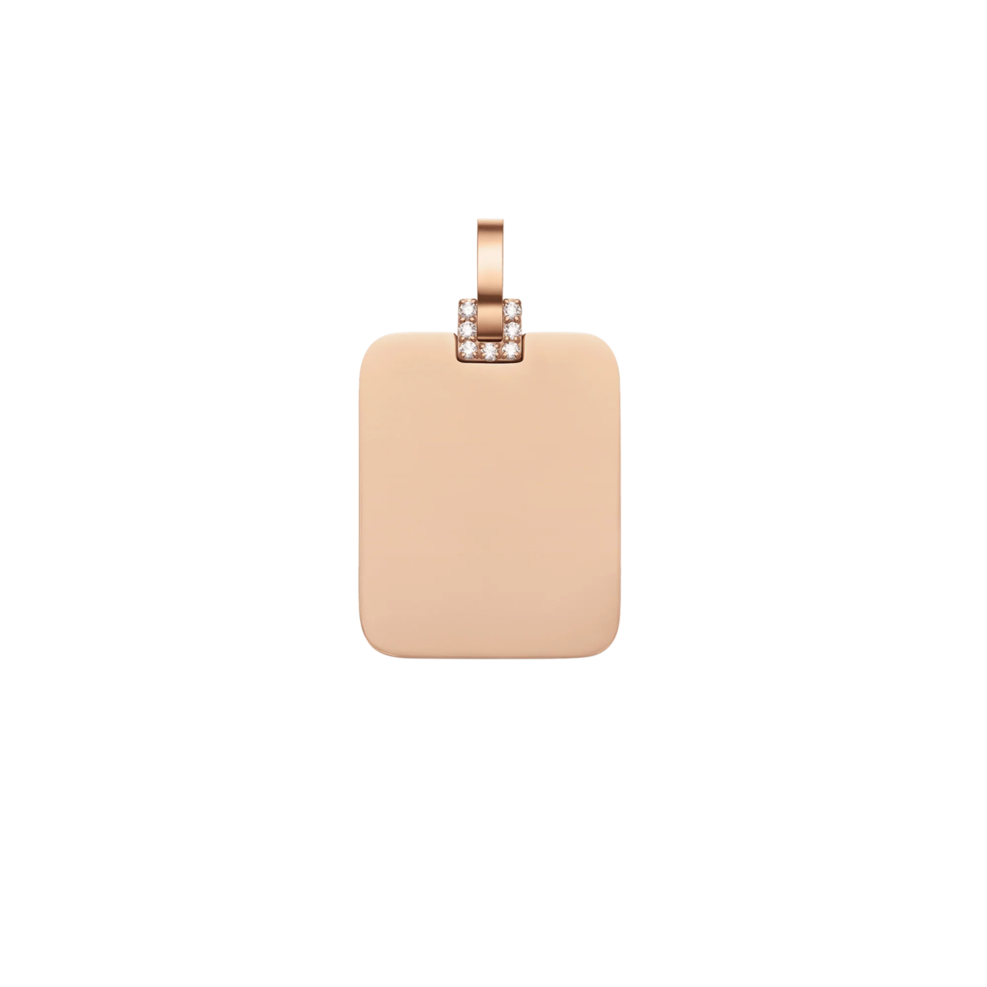 Rectangular Detail Crystal Pendant RG