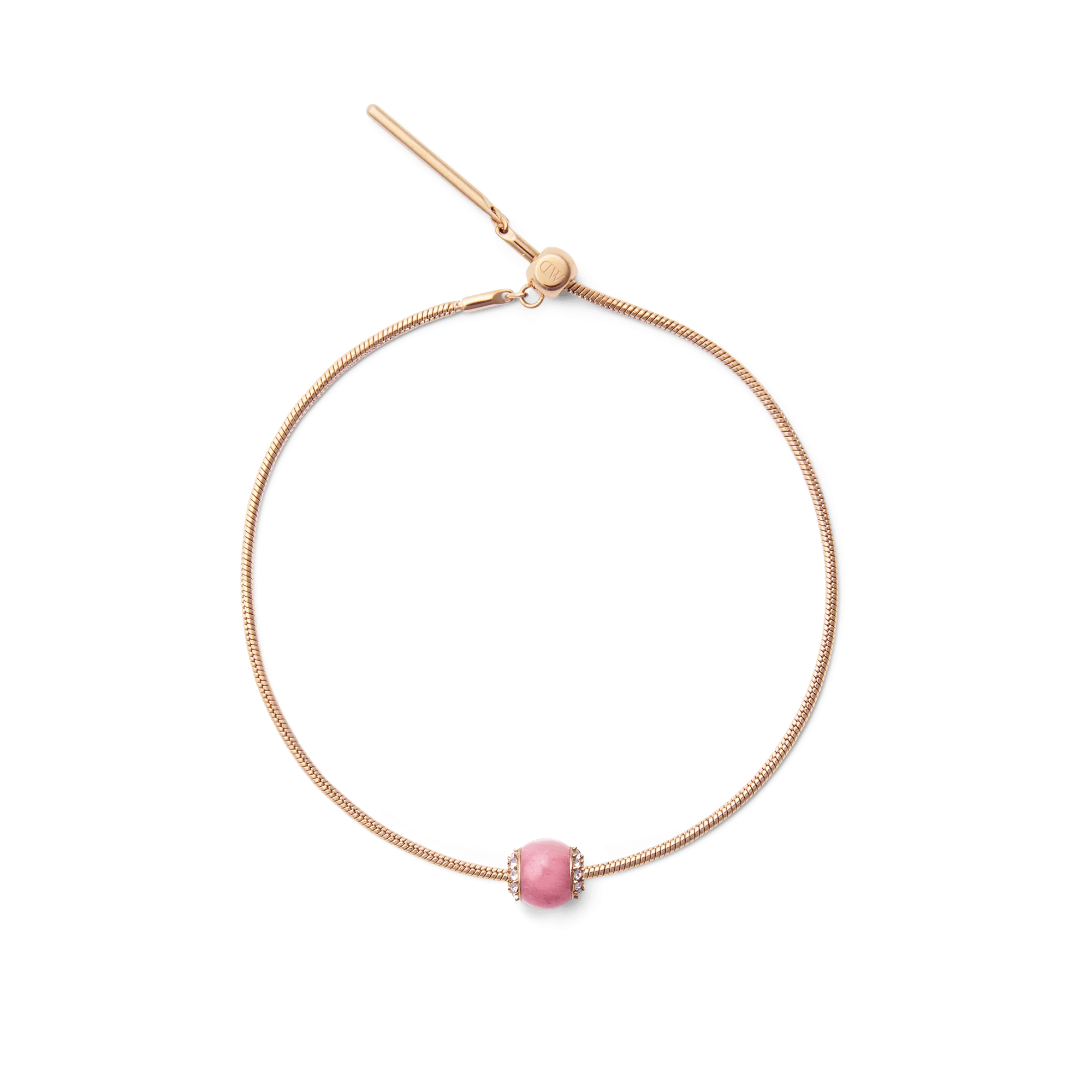 Rhodonite Crystal Orb Rose Gold Charm - Image 4