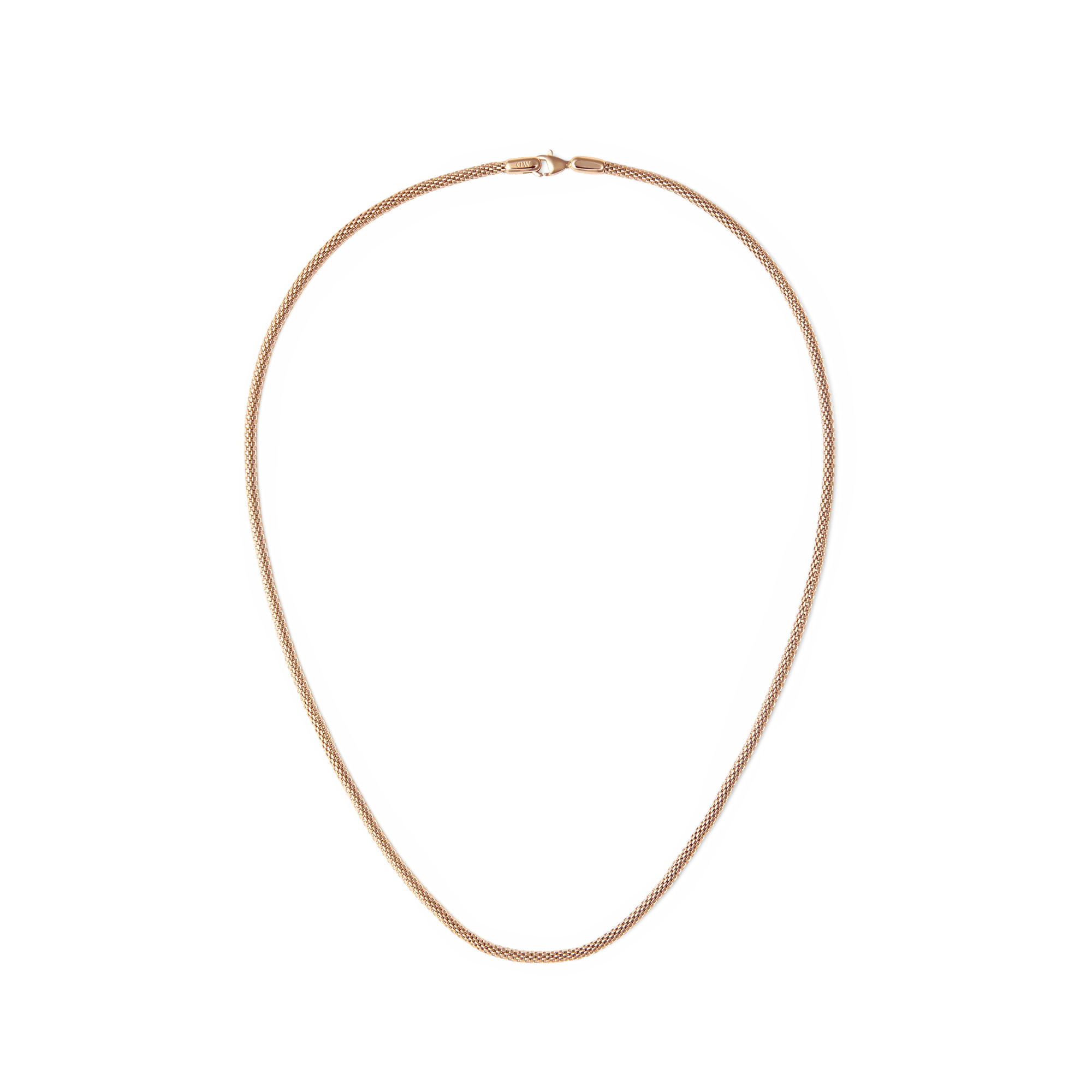 Tide Mesh Necklace Rose Gold 2.8
