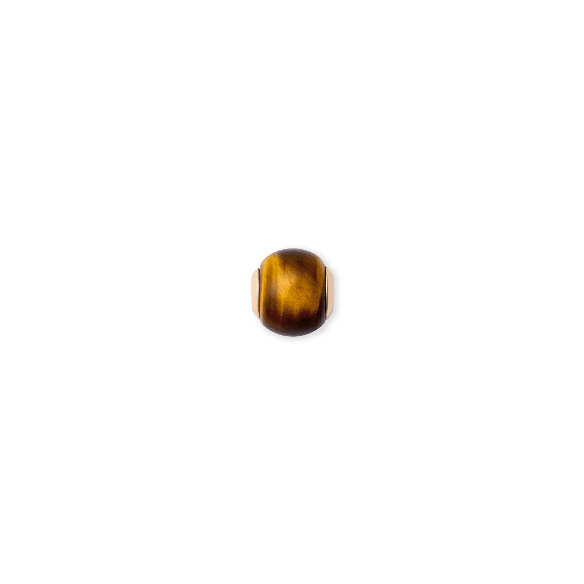 Tiger eye Orb Rose Gold charm