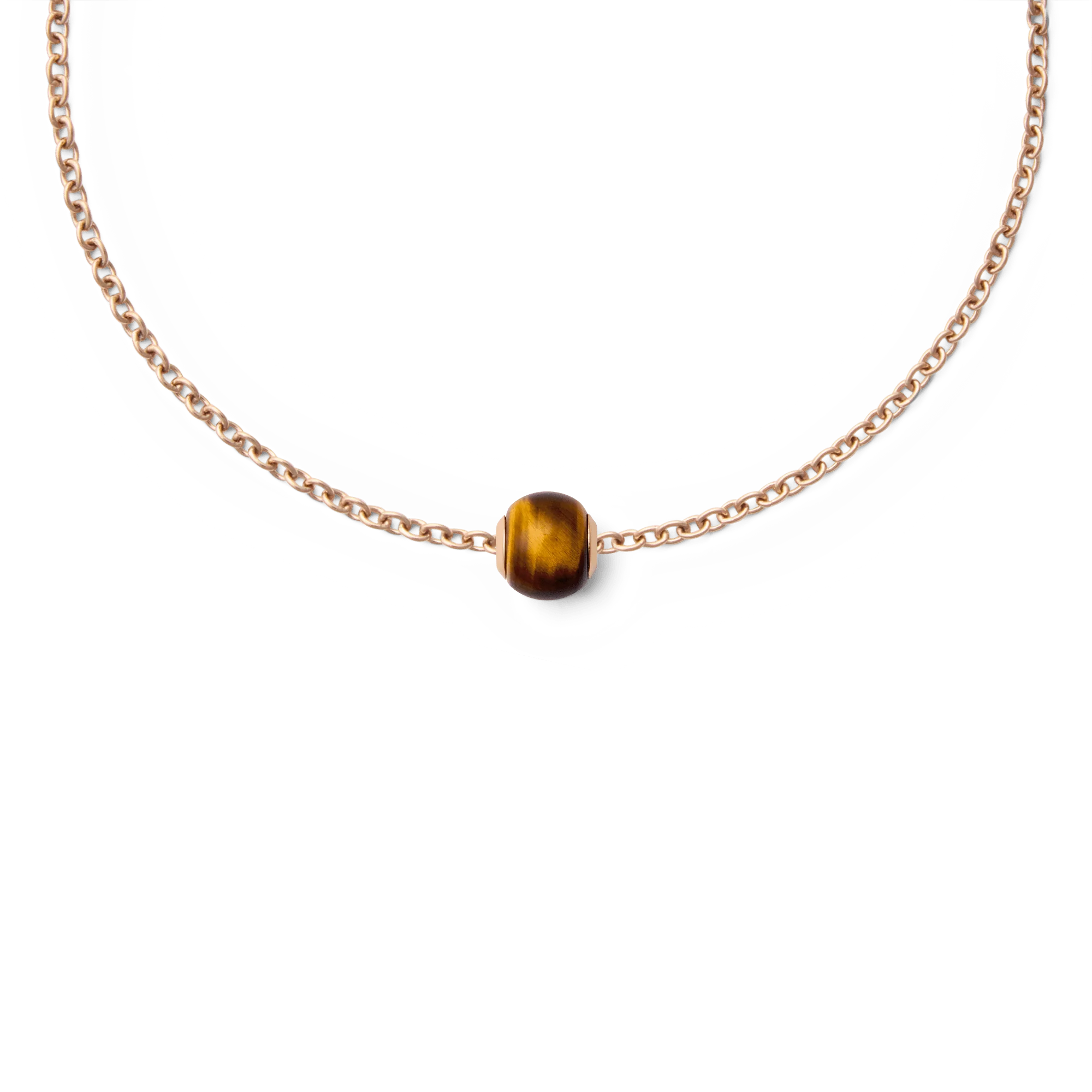 Tiger eye Orb Rose Gold charm - Image 3