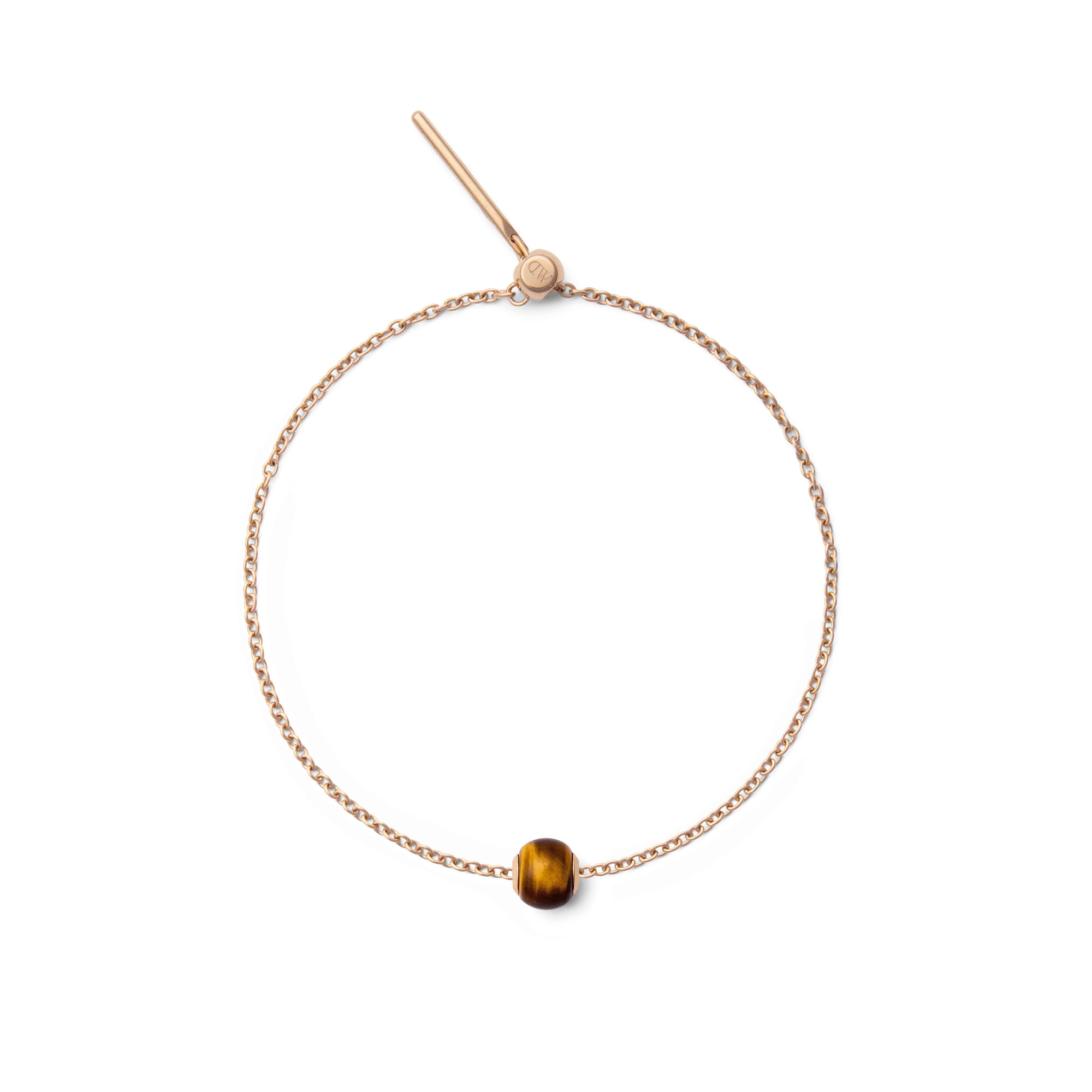Tiger eye Orb Rose Gold charm - Image 4