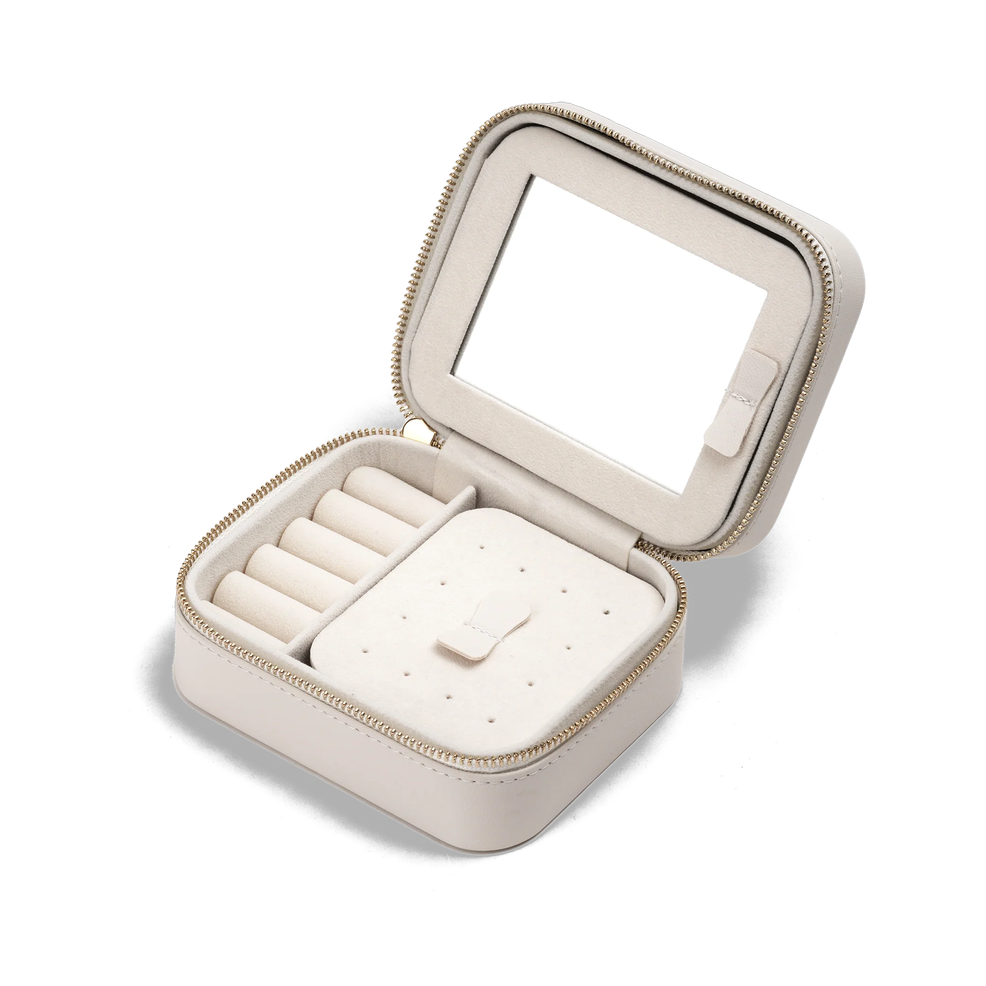 Travel Jewellery Box White