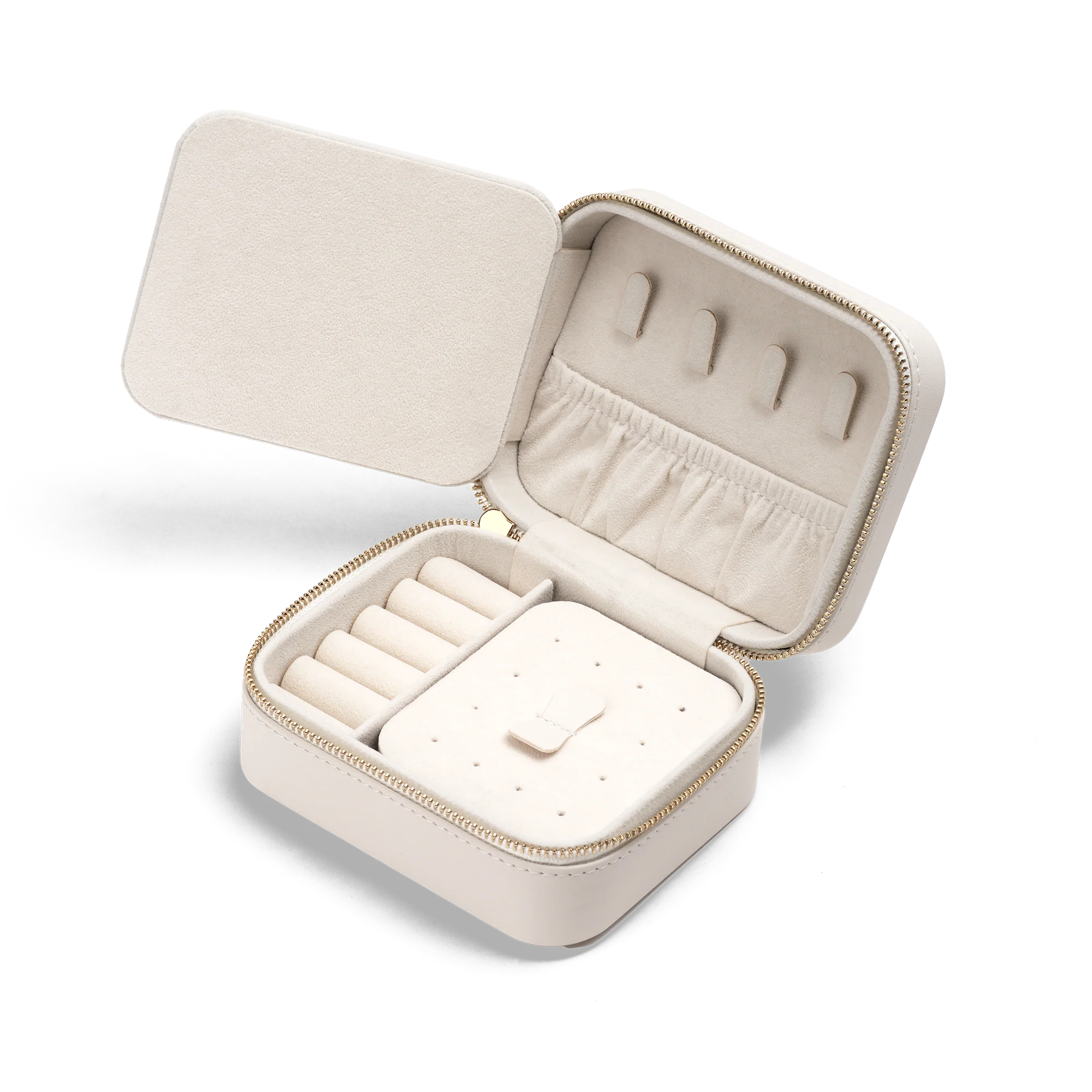 Travel Jewellery Box White - Image 3